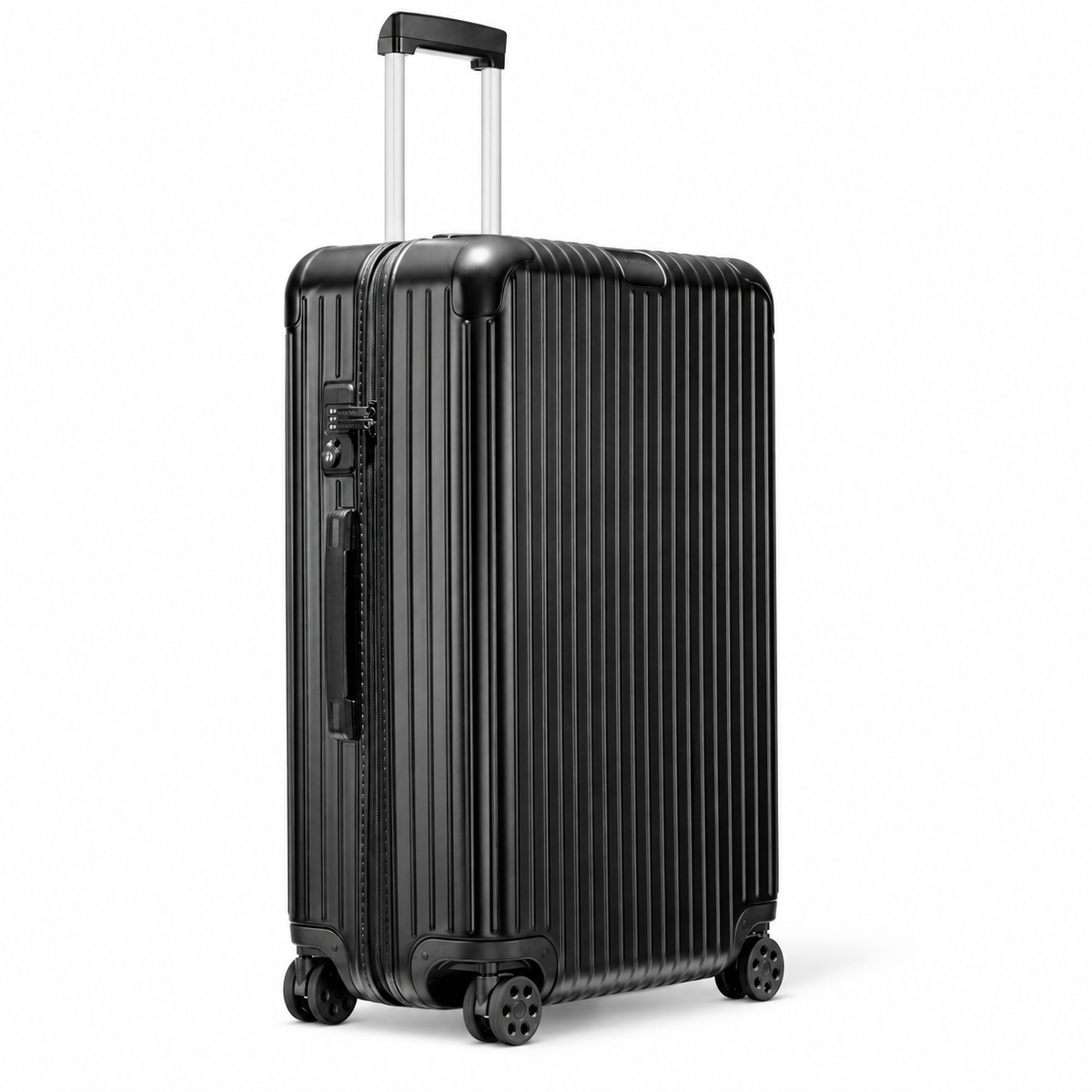 RIMOWA Essential Check-In L Matte Black – angled view