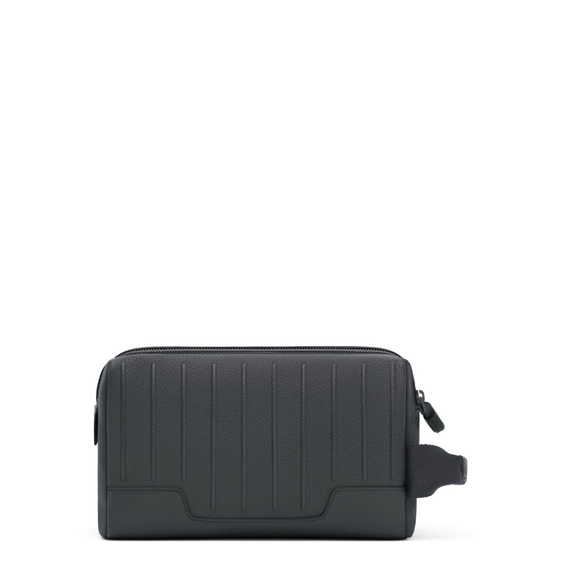 RIMOWA Never Still Leather Toiletry Bag Anthracite Grey — back view