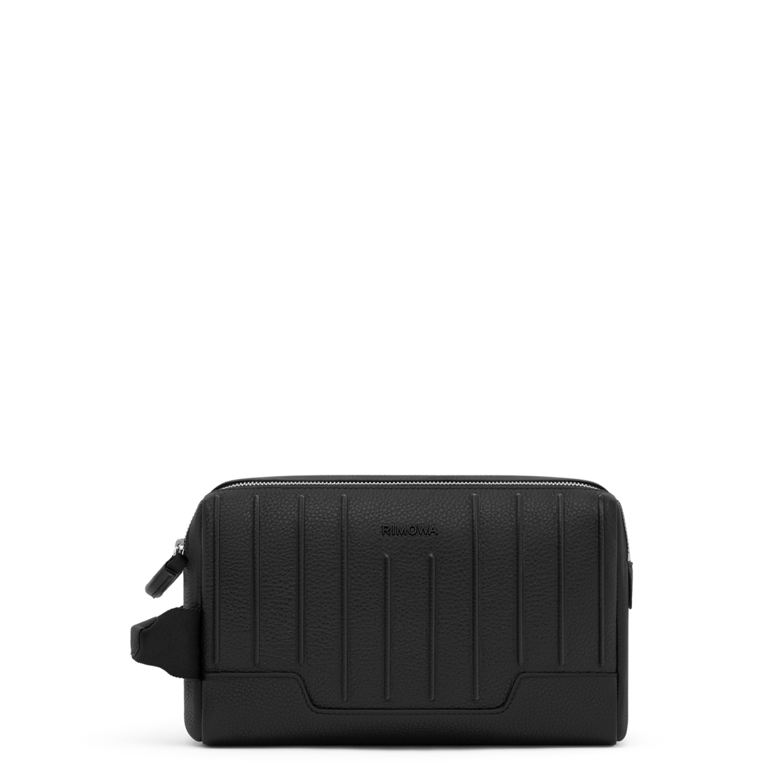 RIMOWA Never Still Leather Toiletry Bag Black — front view