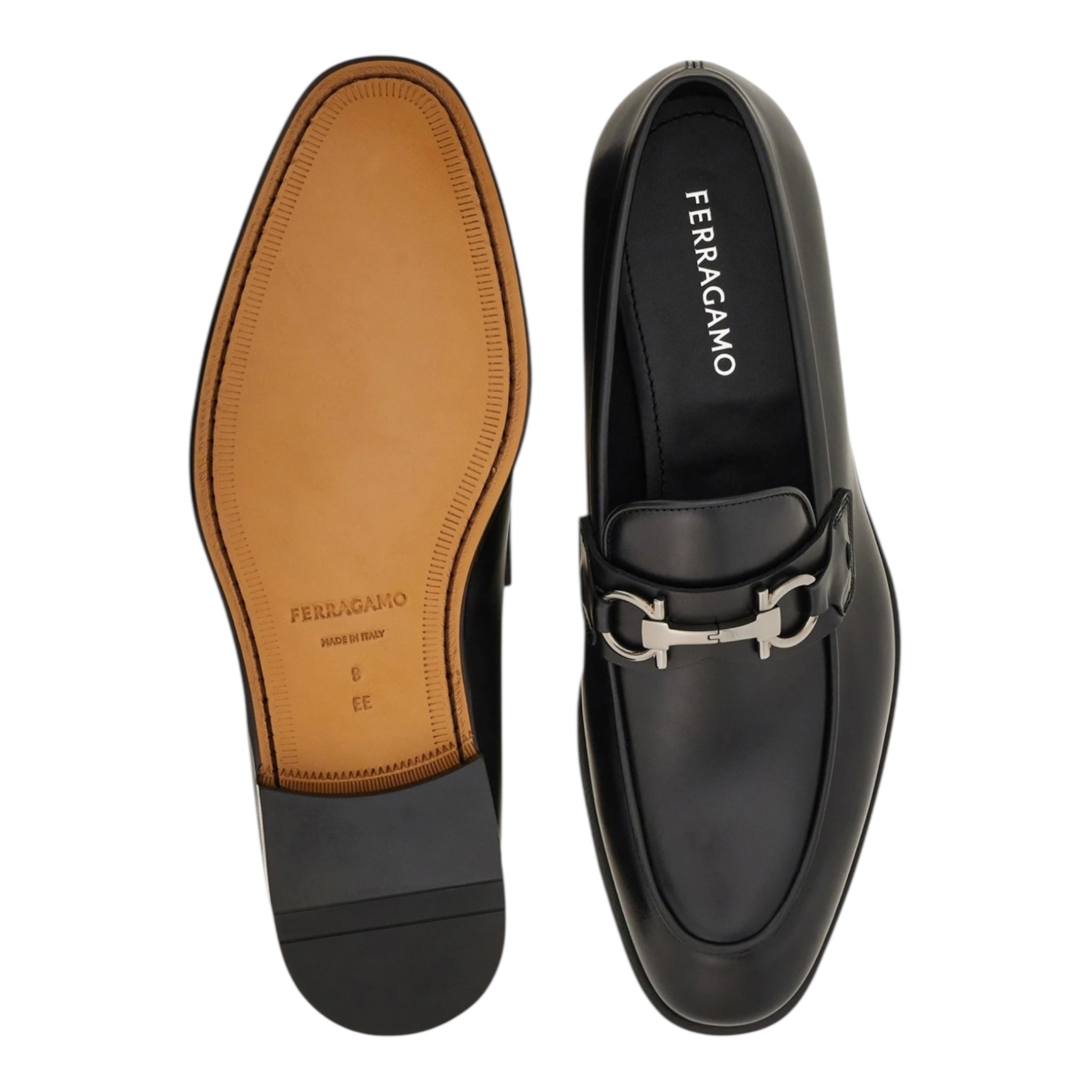 Loafer with Gancini buckle
