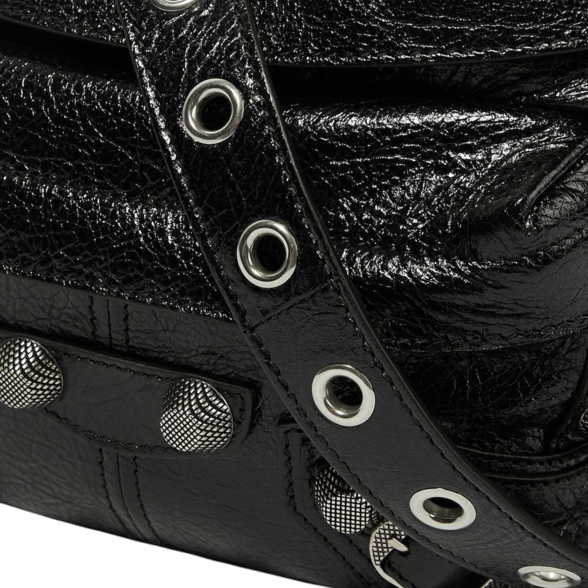 Balenciaga Le Cagole Studded Leather Belt Bag