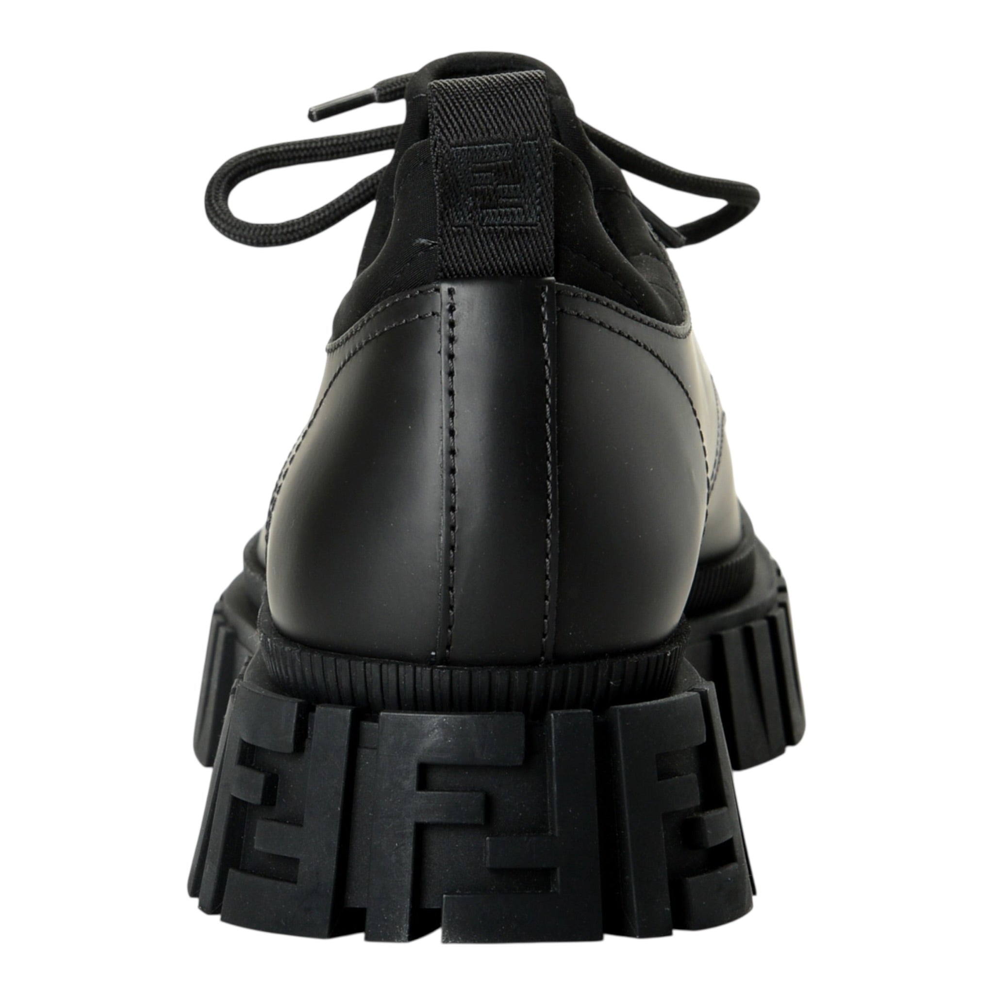 Fendi Leather Lace Up Boots Shoes