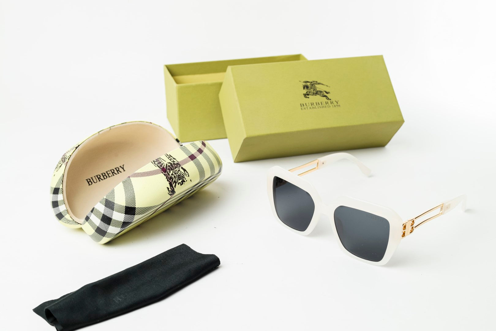Burberry established 1856 glasses shop