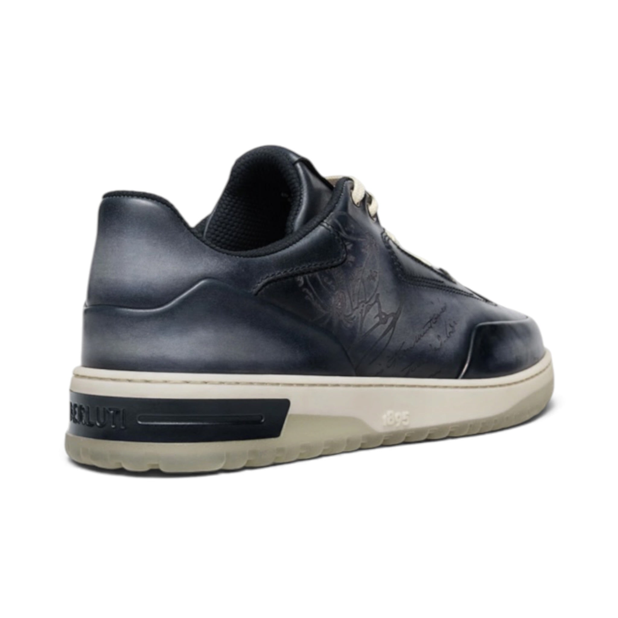 Berluti Playoff Scritto Leather Sneakers