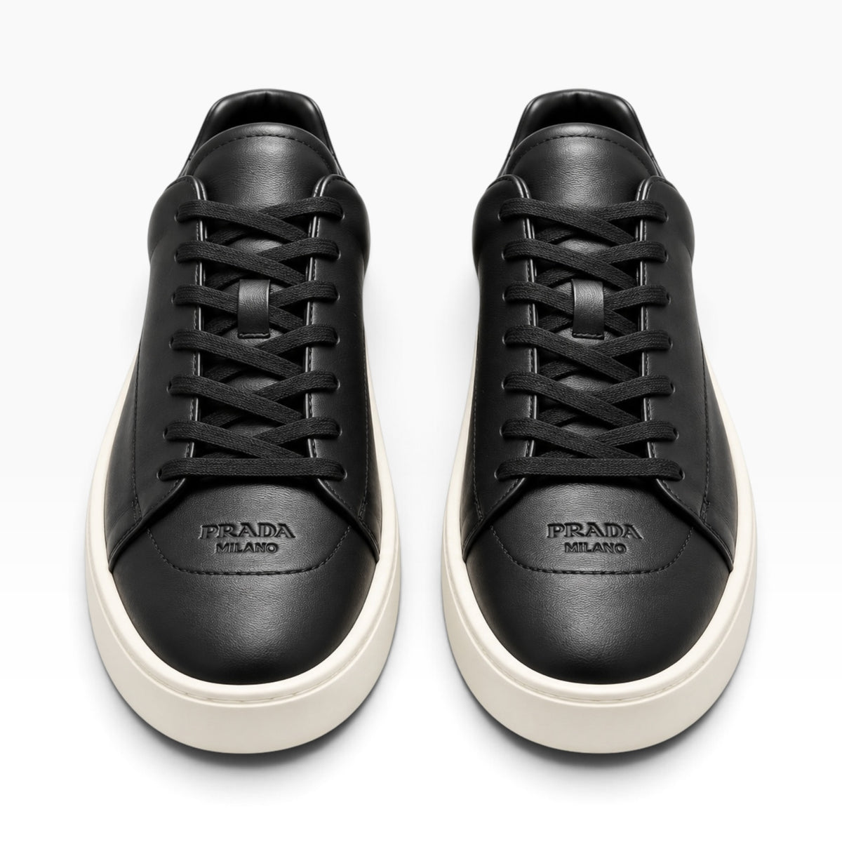 Prada court leather sneakers