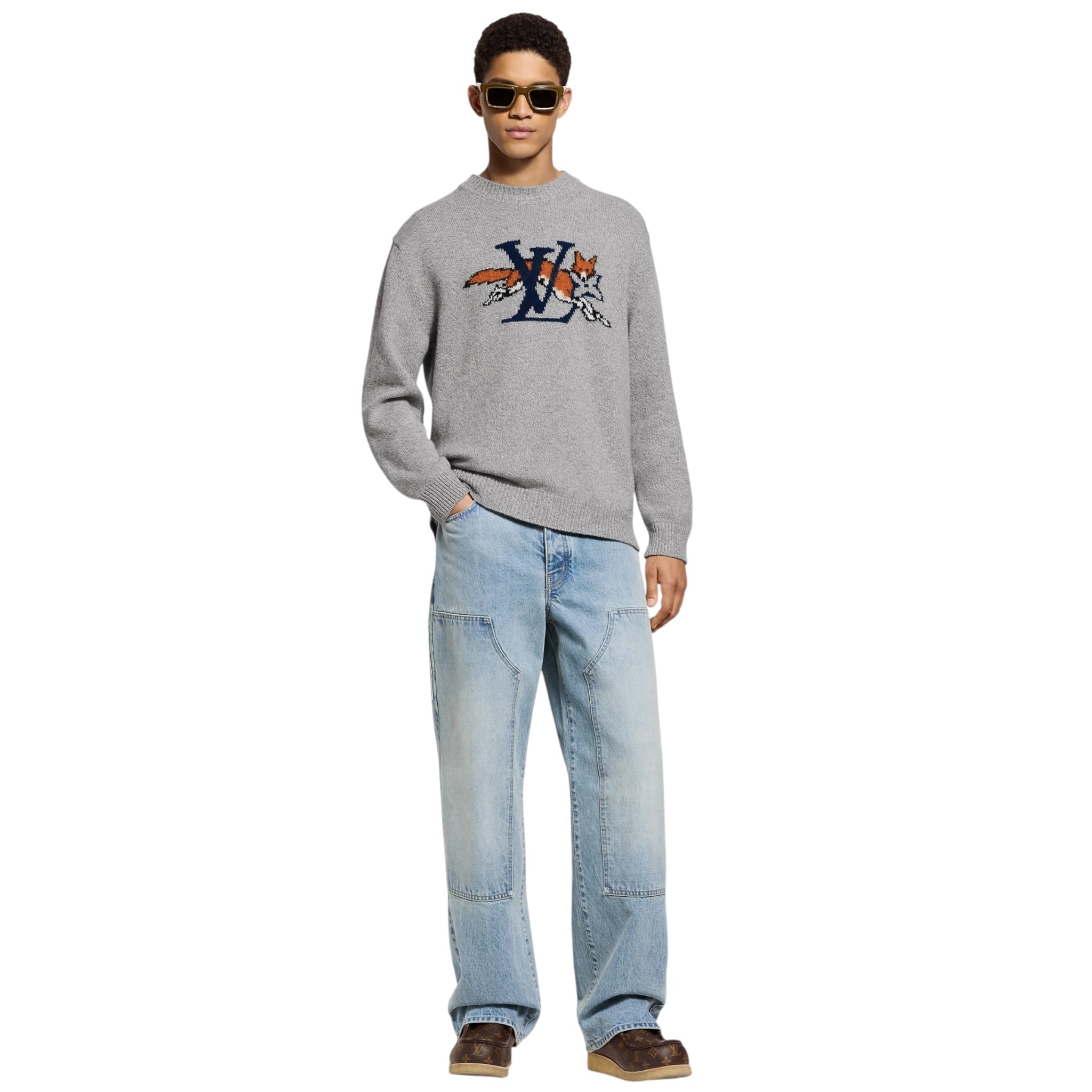 Chunky Wool-Cashmere Crewneck