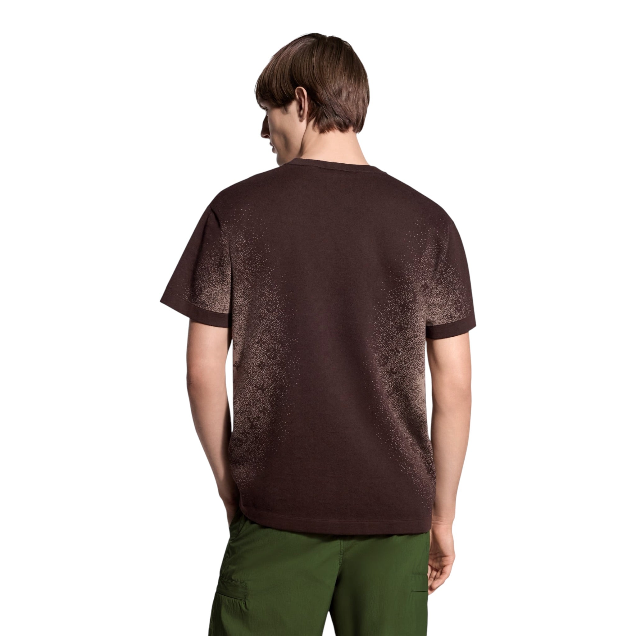 Monogram Jacquard Short-Sleeved Crewneck
