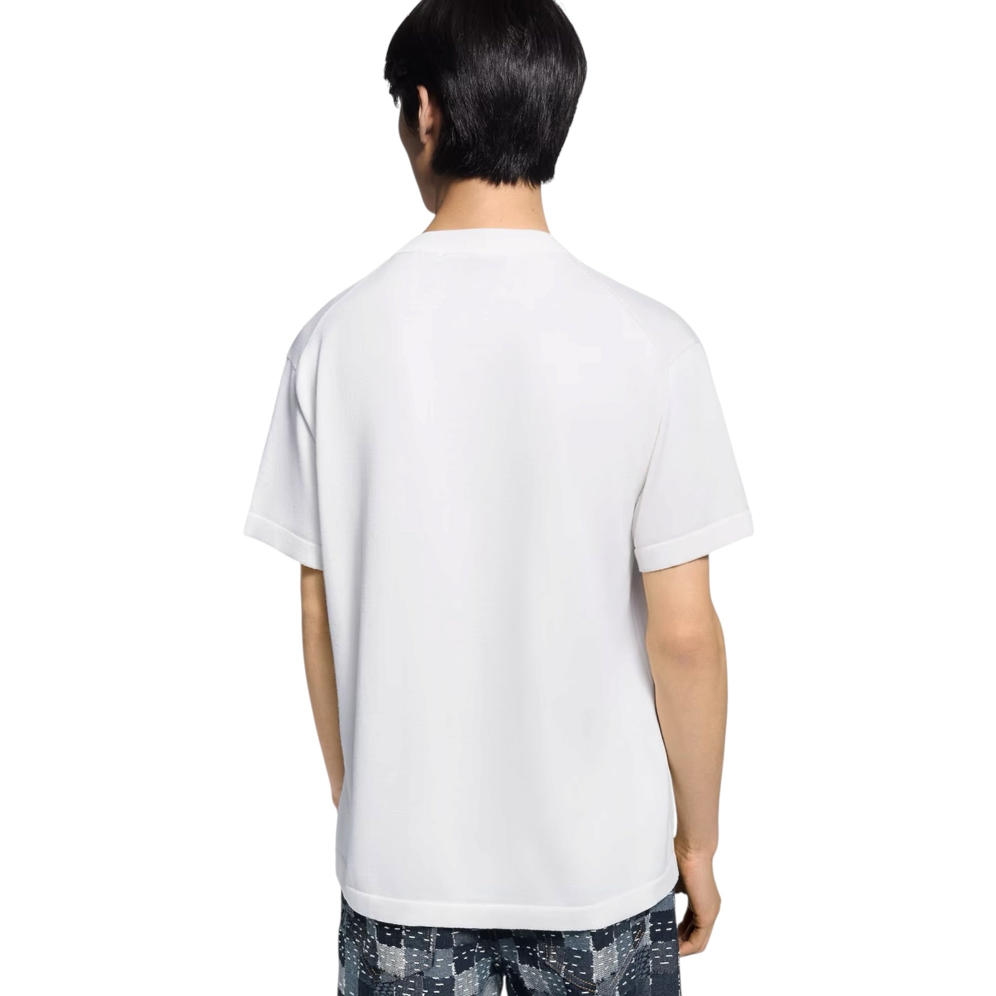 Short-Sleeved Knitted Crewneck
