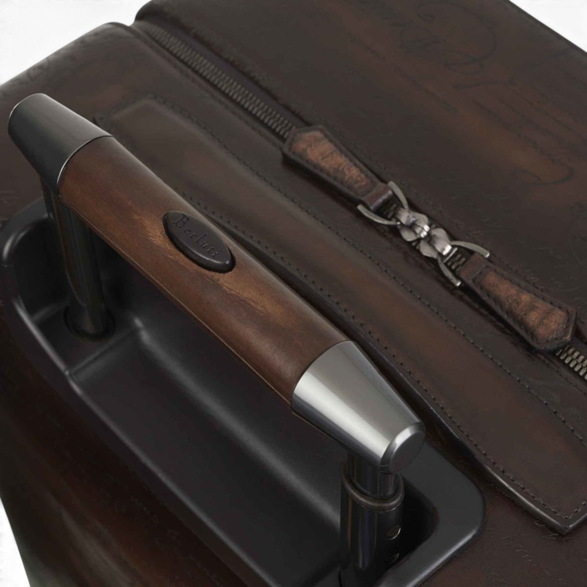 Berluti - Formula 1004 Scritto Leather Rolling Suitcase