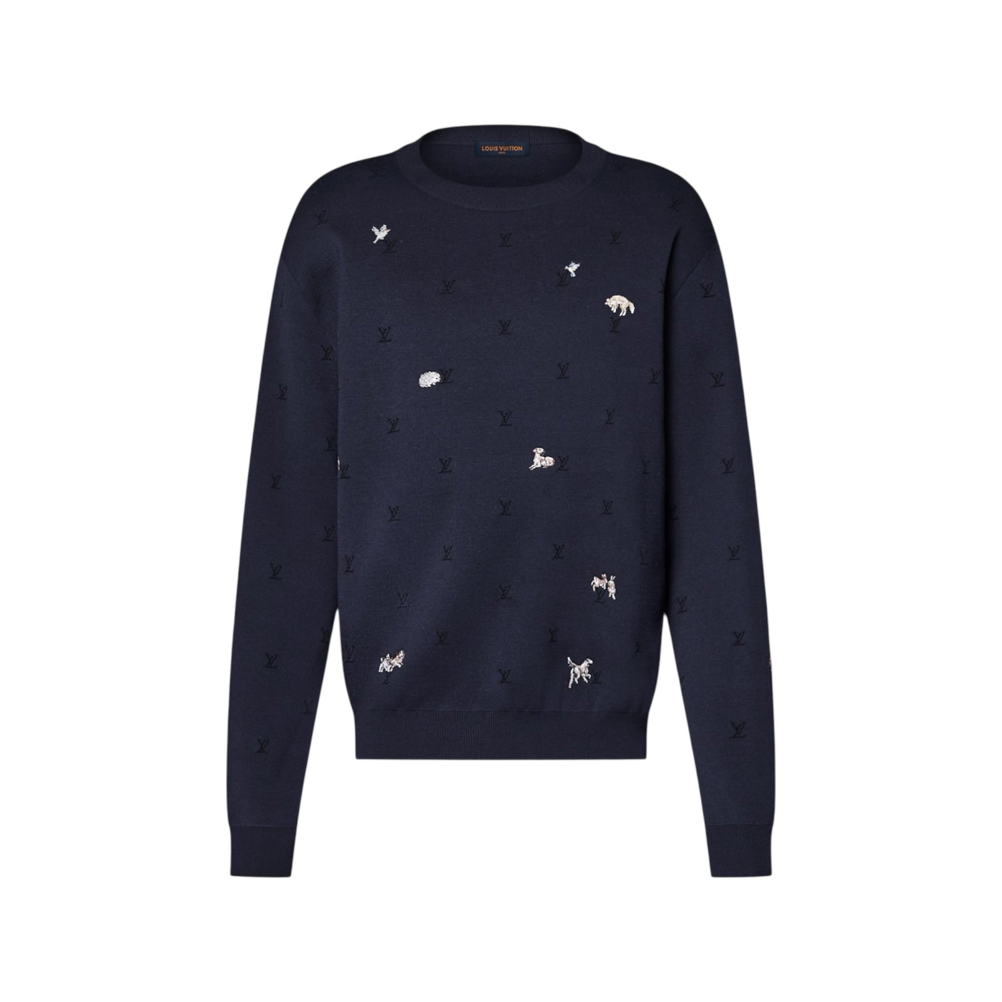 LV Blason Long-Sleeved Crewneck