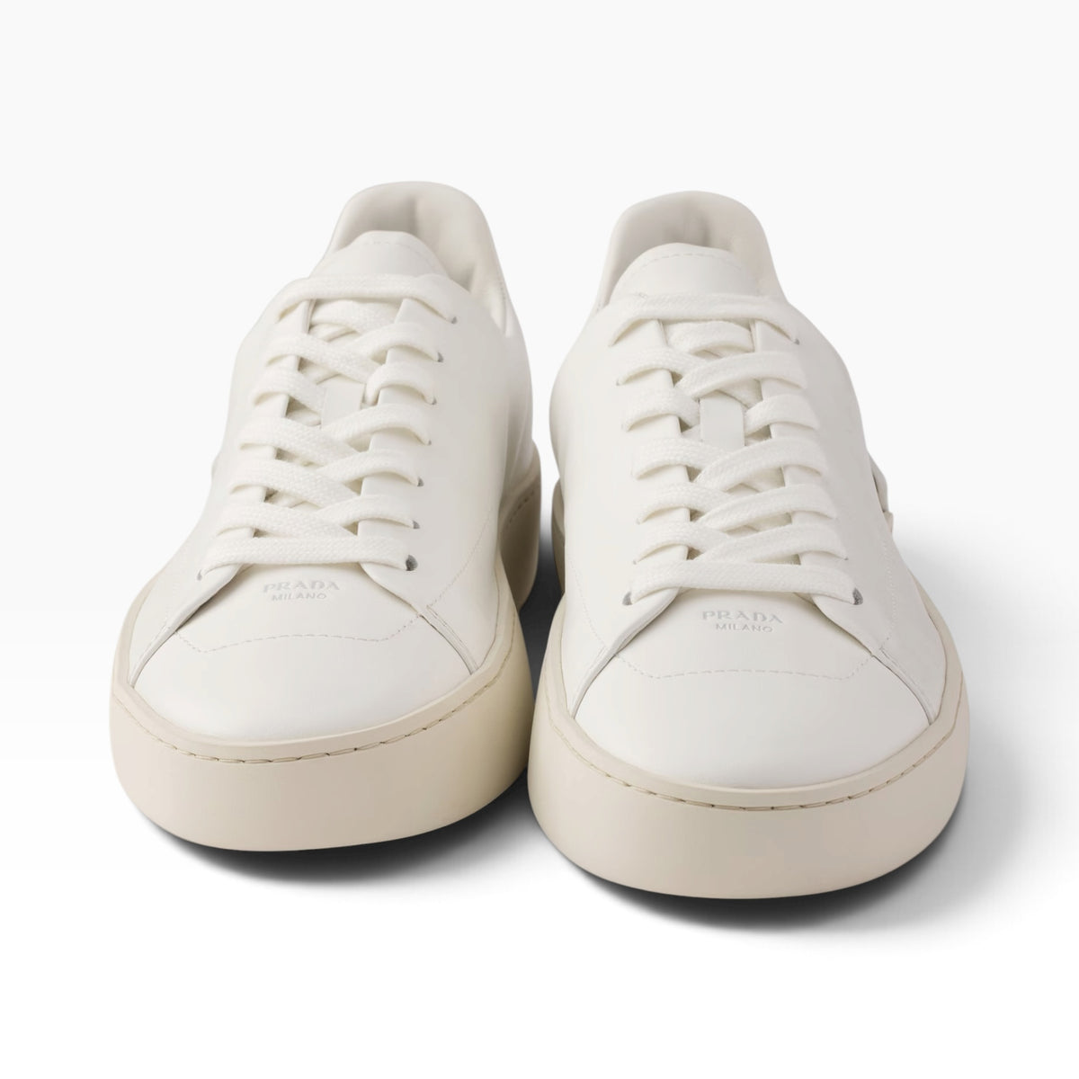 Prada court leather sneakers
