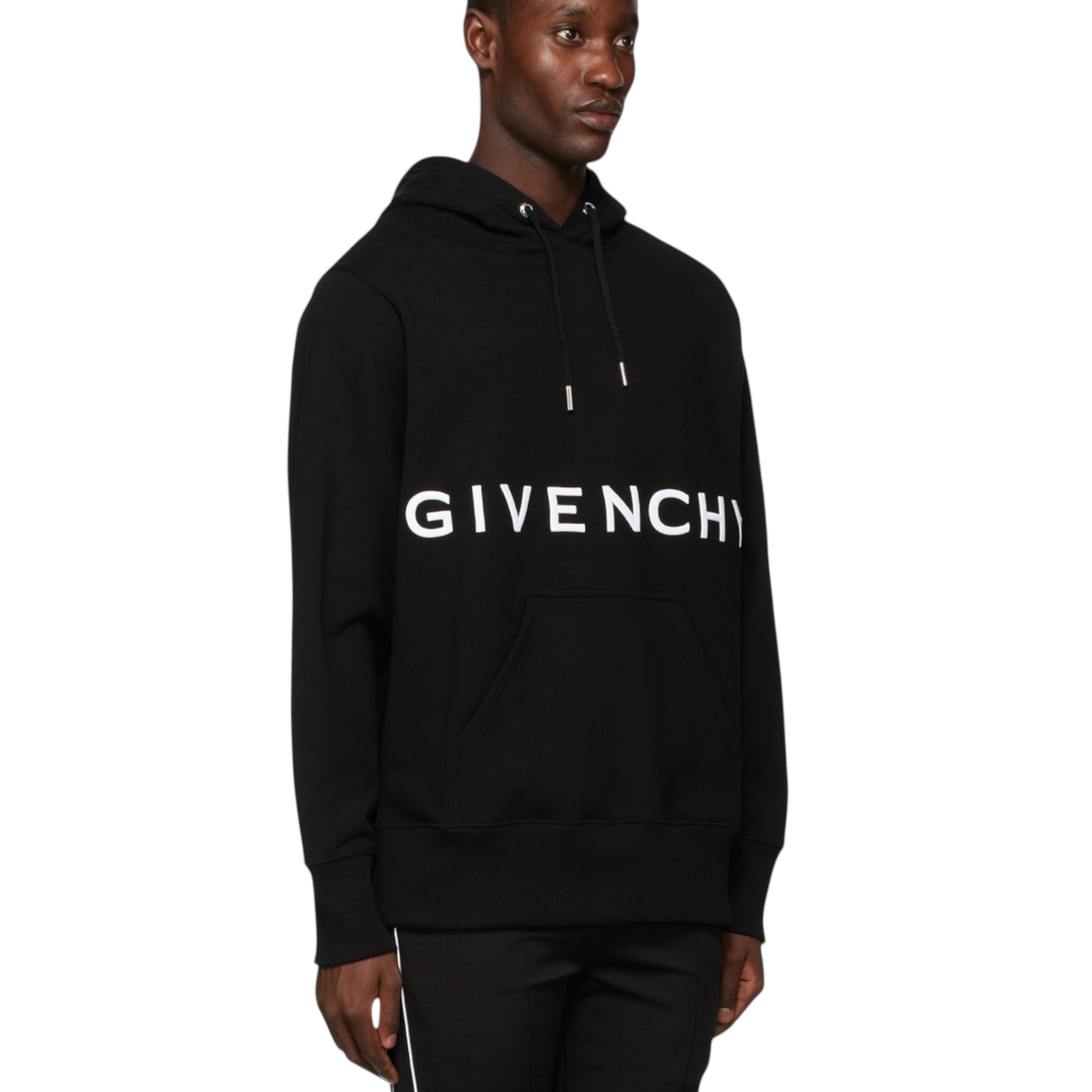 GIVENCHY Black 4G Embroidered Hoodie