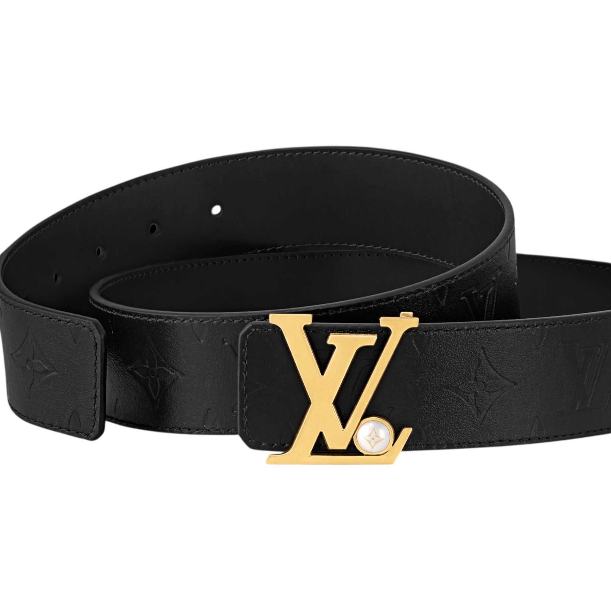 LV Initiales Pearls 40mm Reversible Belt