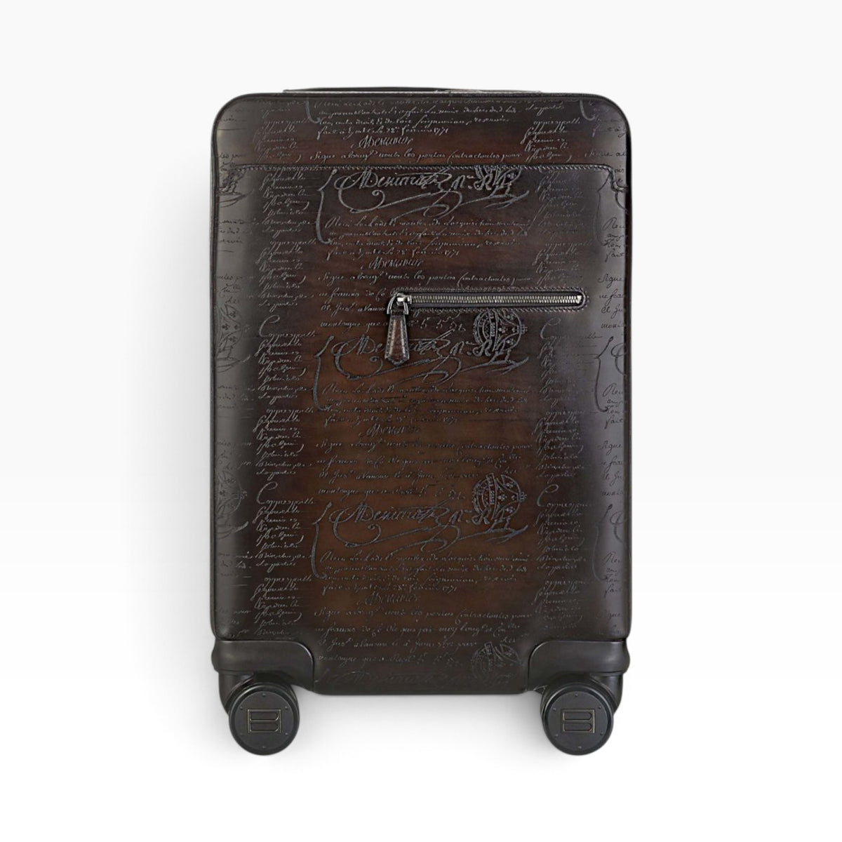 Berluti - Formula 1004 Scritto Leather Rolling Suitcase