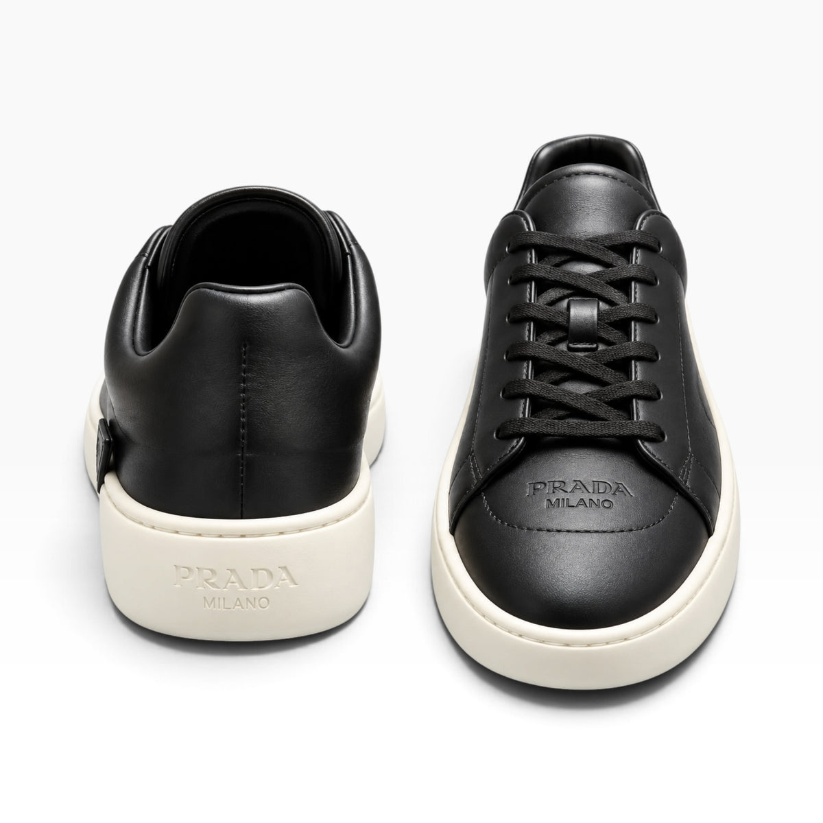 Prada court leather sneakers