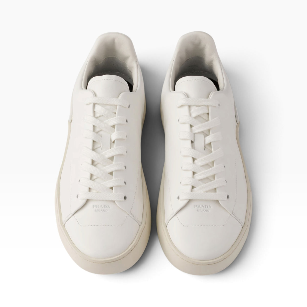 Prada court leather sneakers