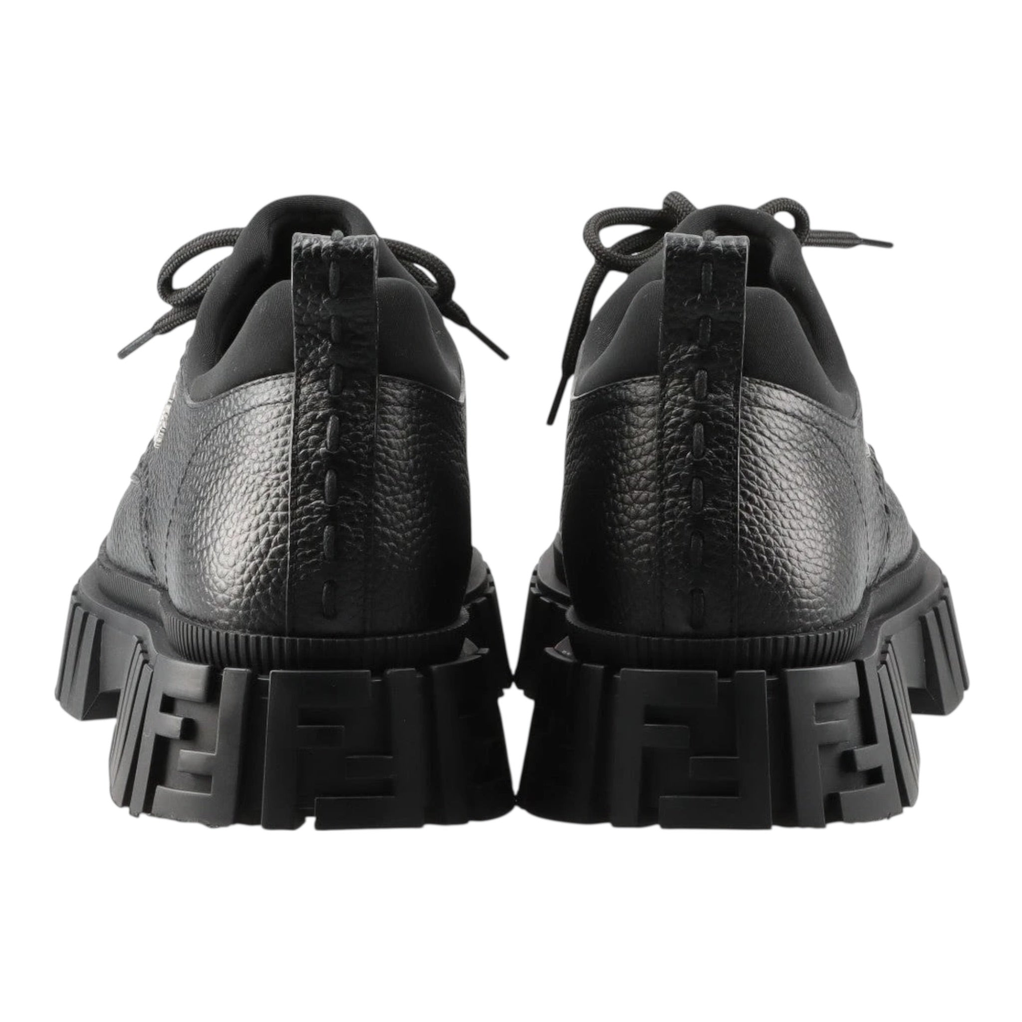 Fendi Leather Lace Up Boots Shoes