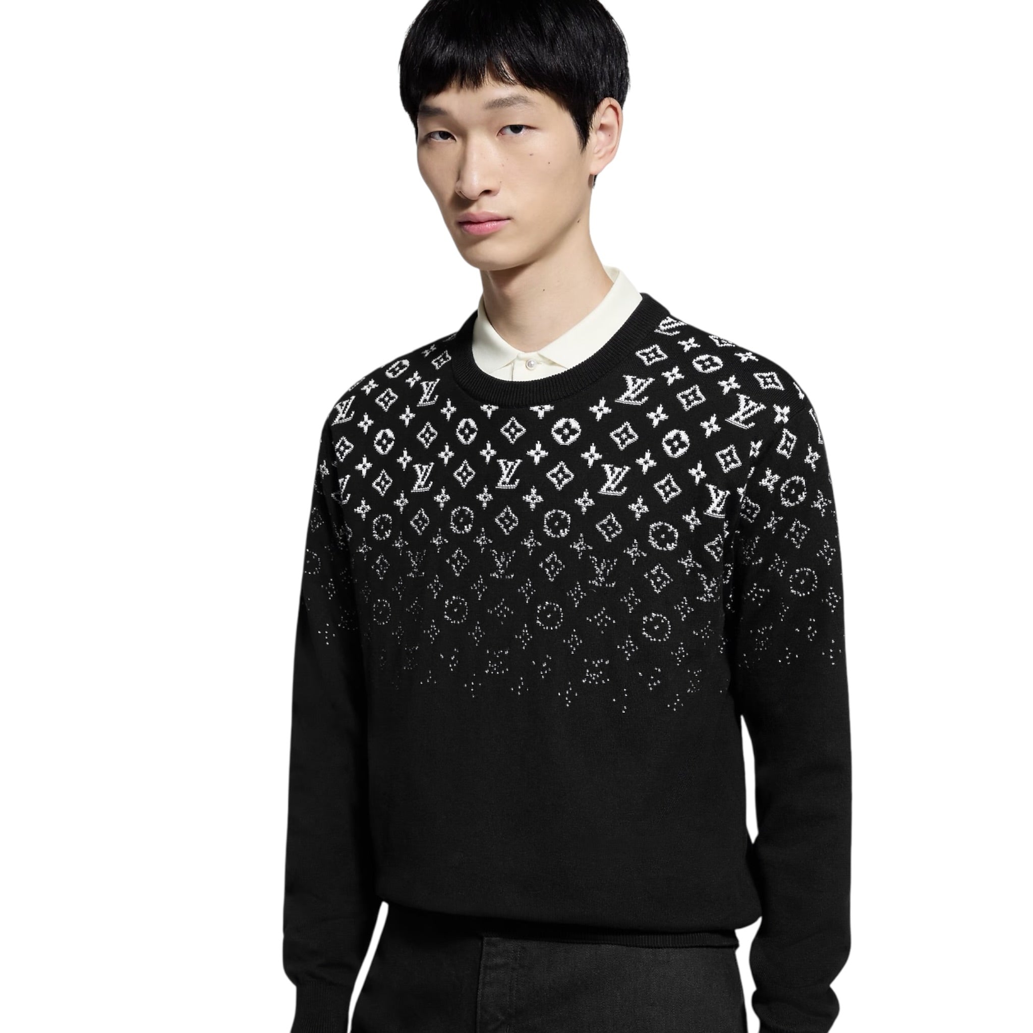 Gradient Cotton Crewneck