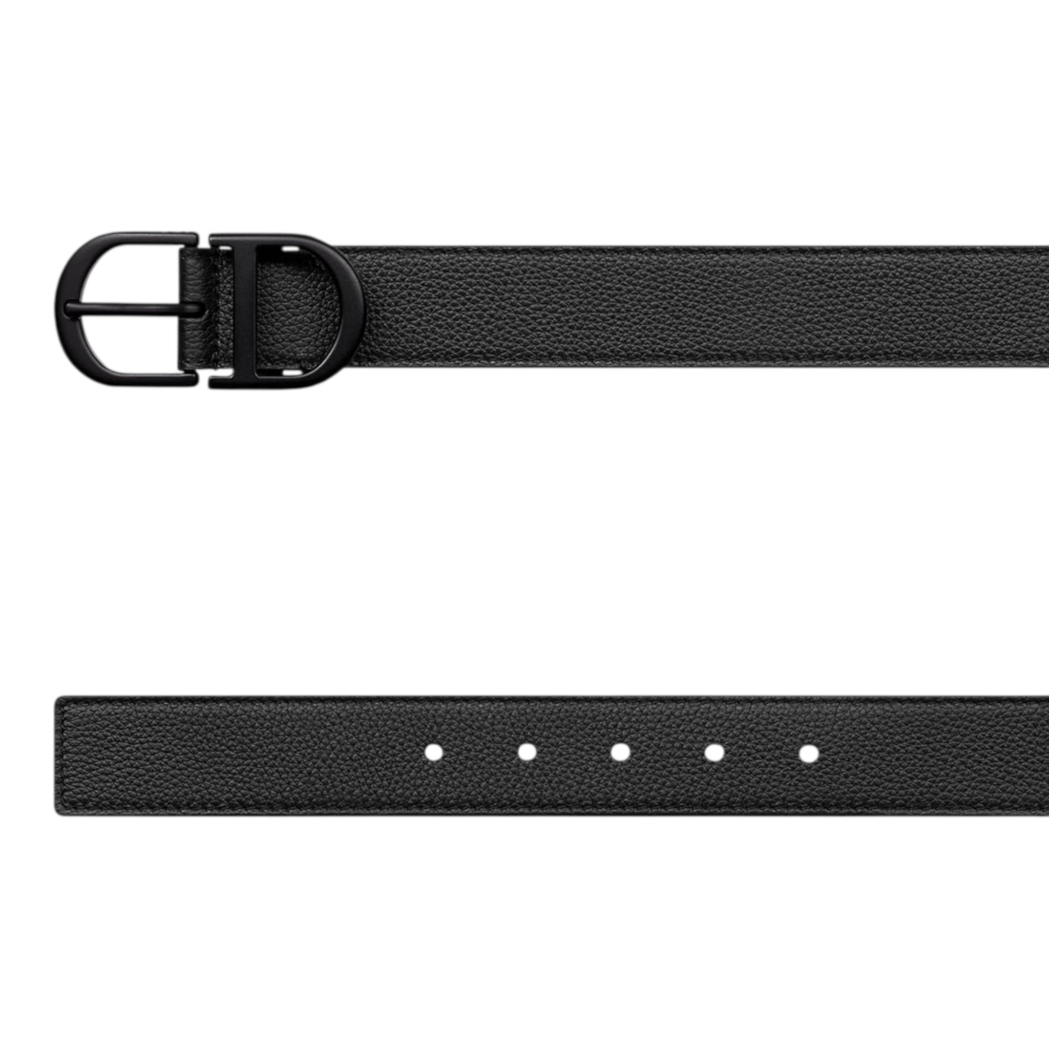 Dior Belt Black Grained Calfskin, 33 Mm