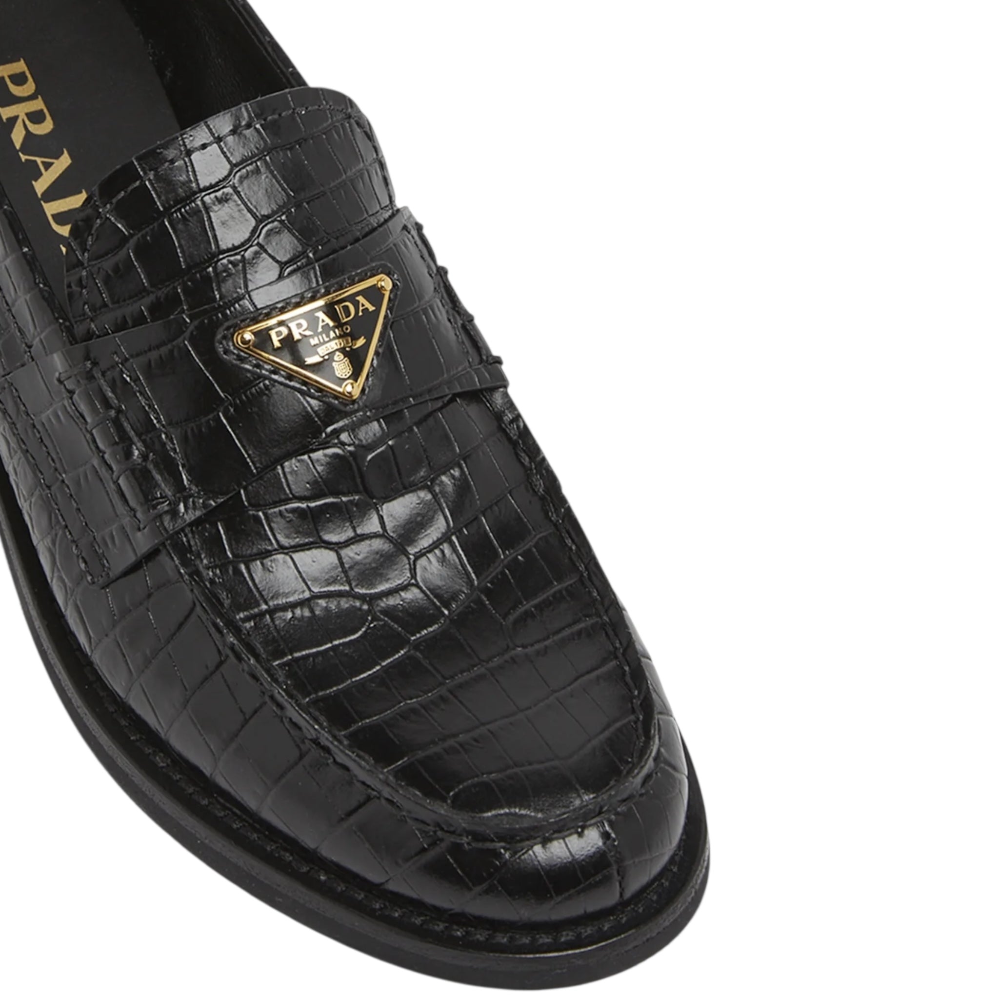 Prada Croc-Embossed