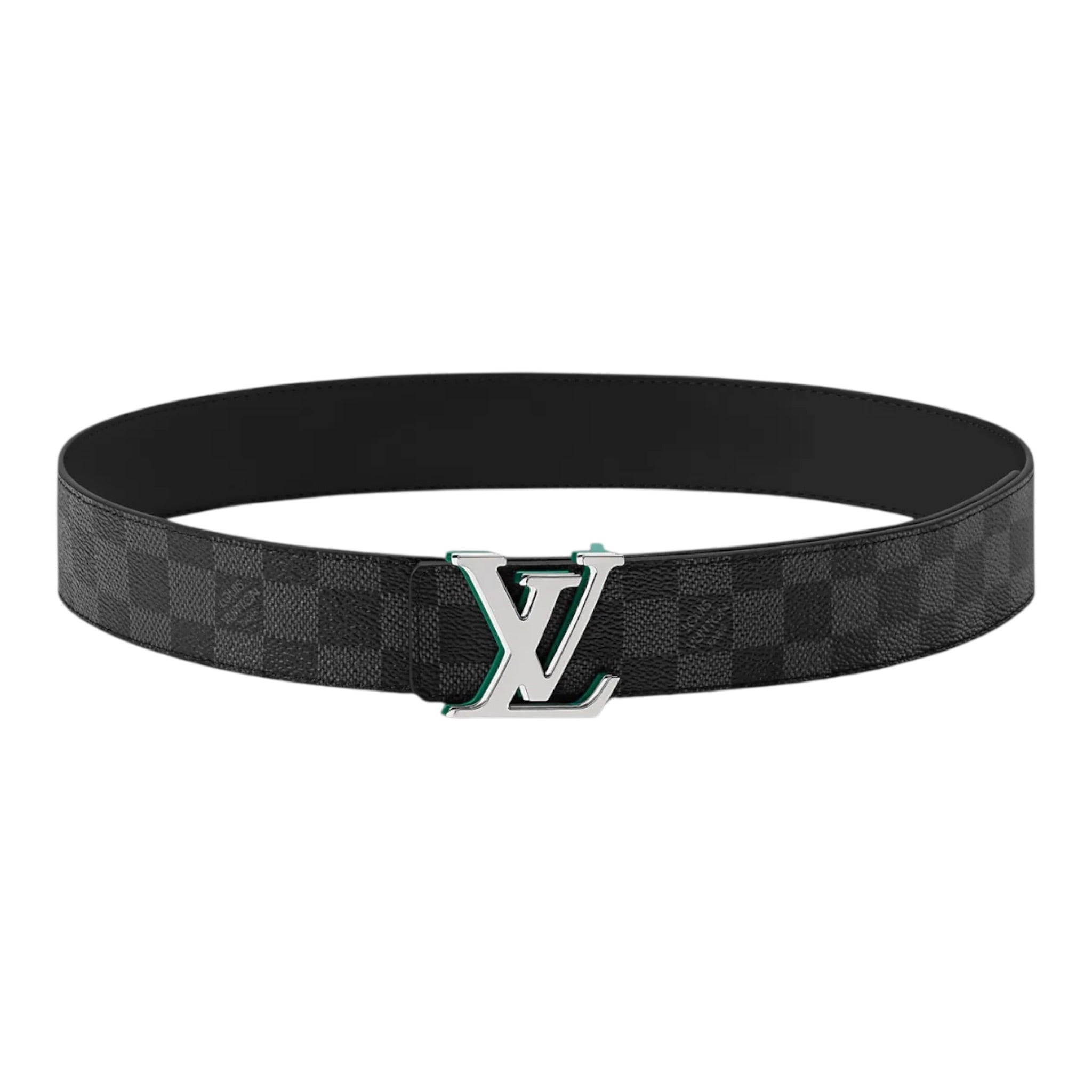 LV Optic Damier Graphite 40mm Reversible Belt