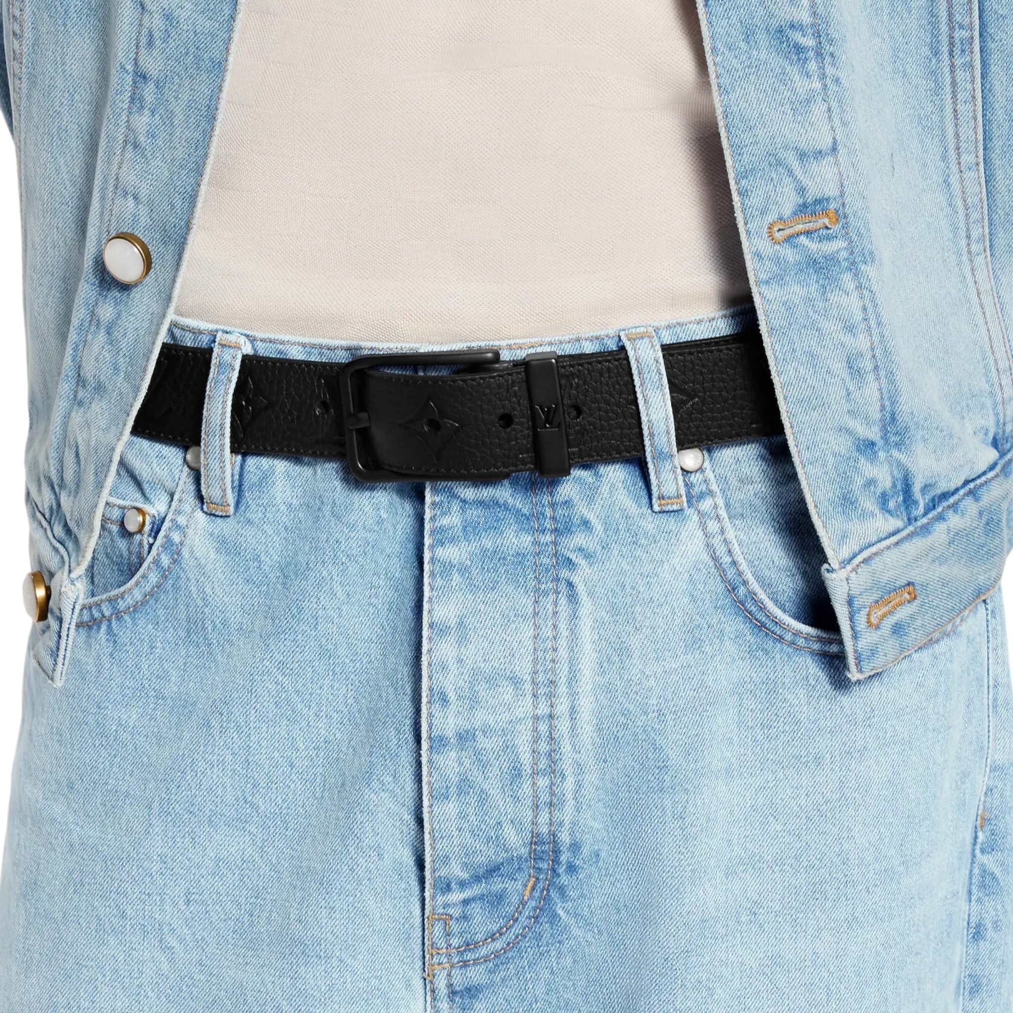 Pont Neuf Taurillon Monogram 35mm Belt