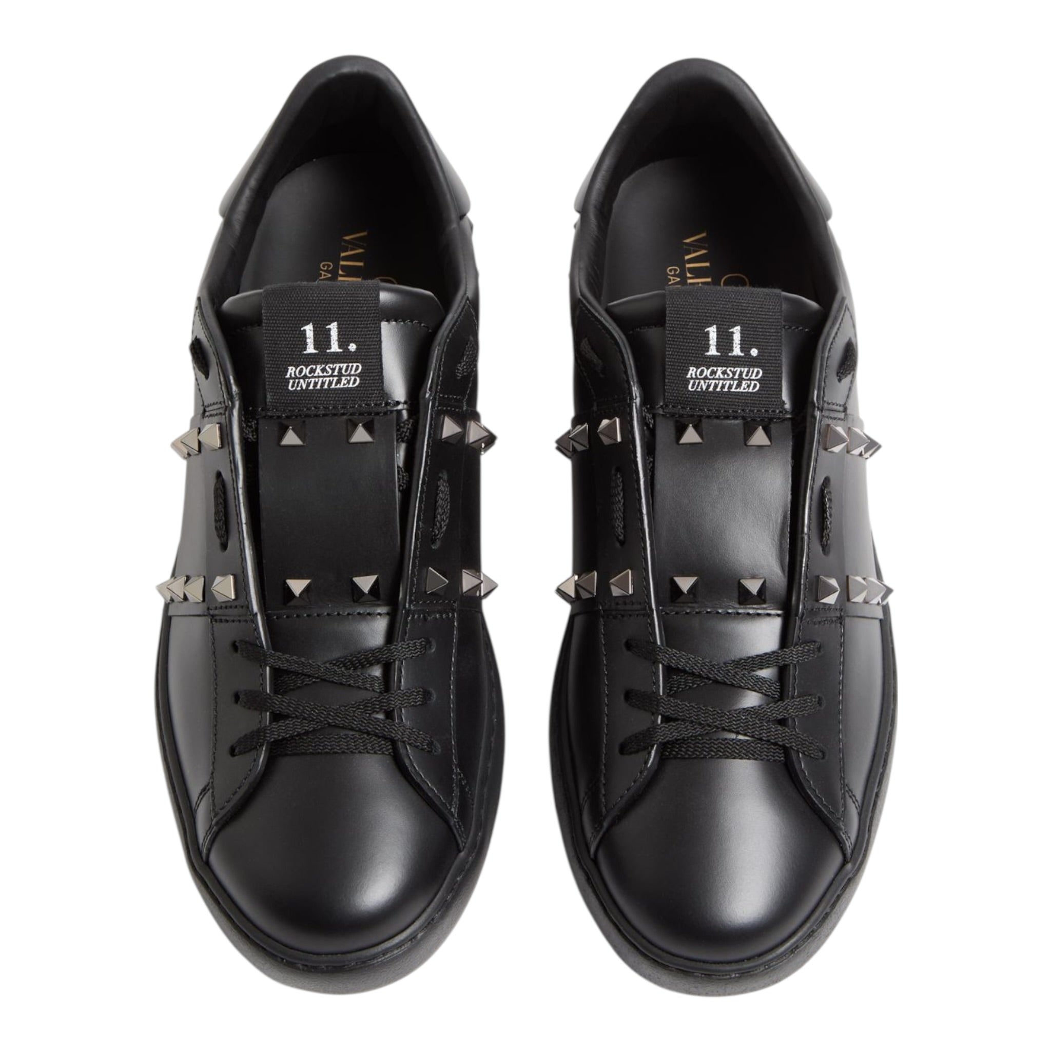 Rockstud Untitled Sneaker In Calfskin Leather