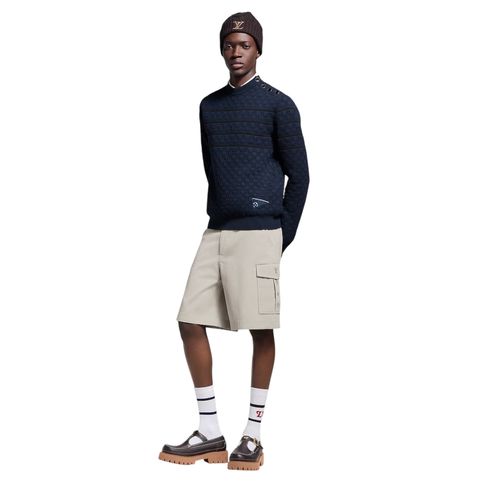 Damier Stripes Pullover