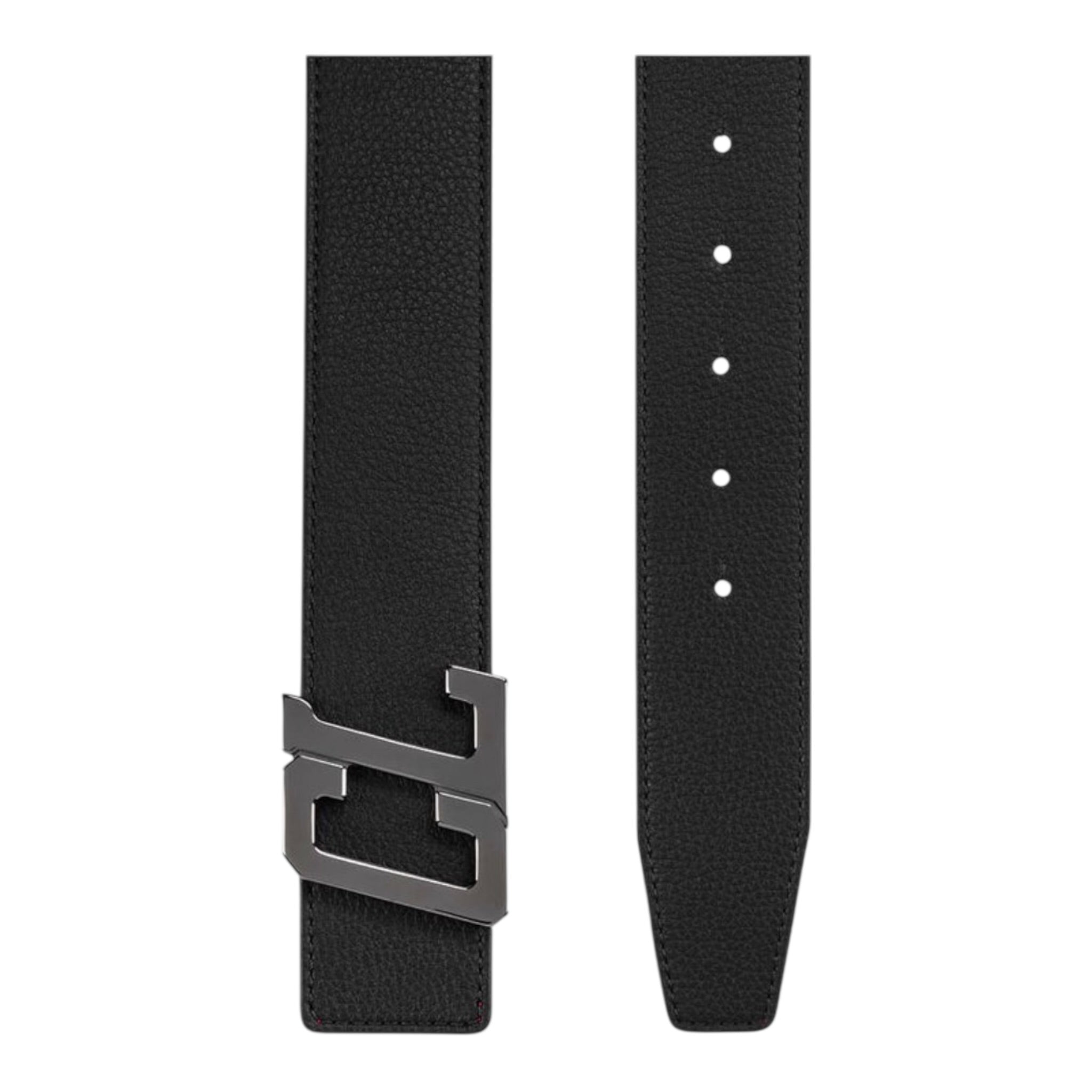 Christian Louboutin logo-lettered leather belt