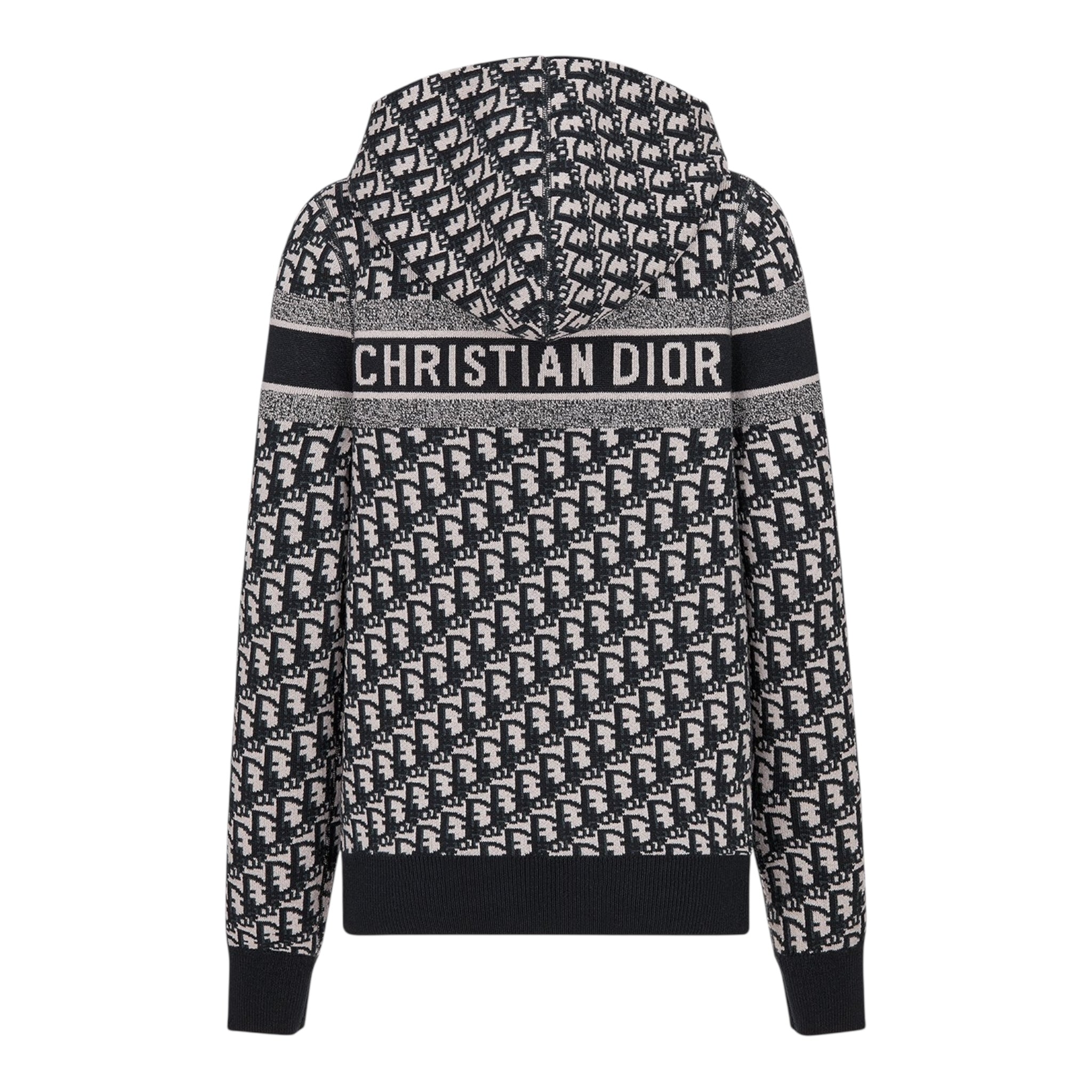 Dior Reversible Zipped Cardigan with Hood