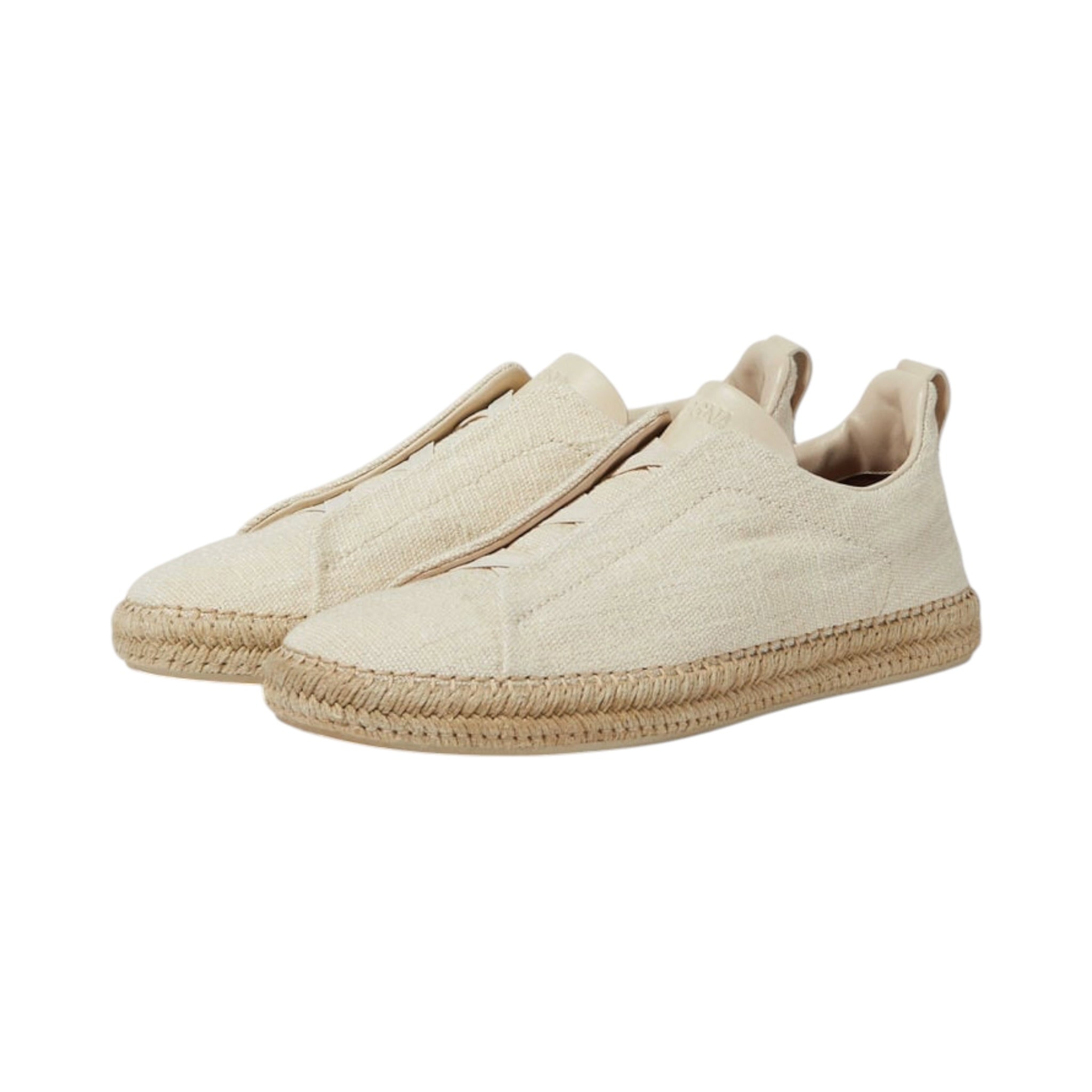 Off White Linen And Leather Triple zegna