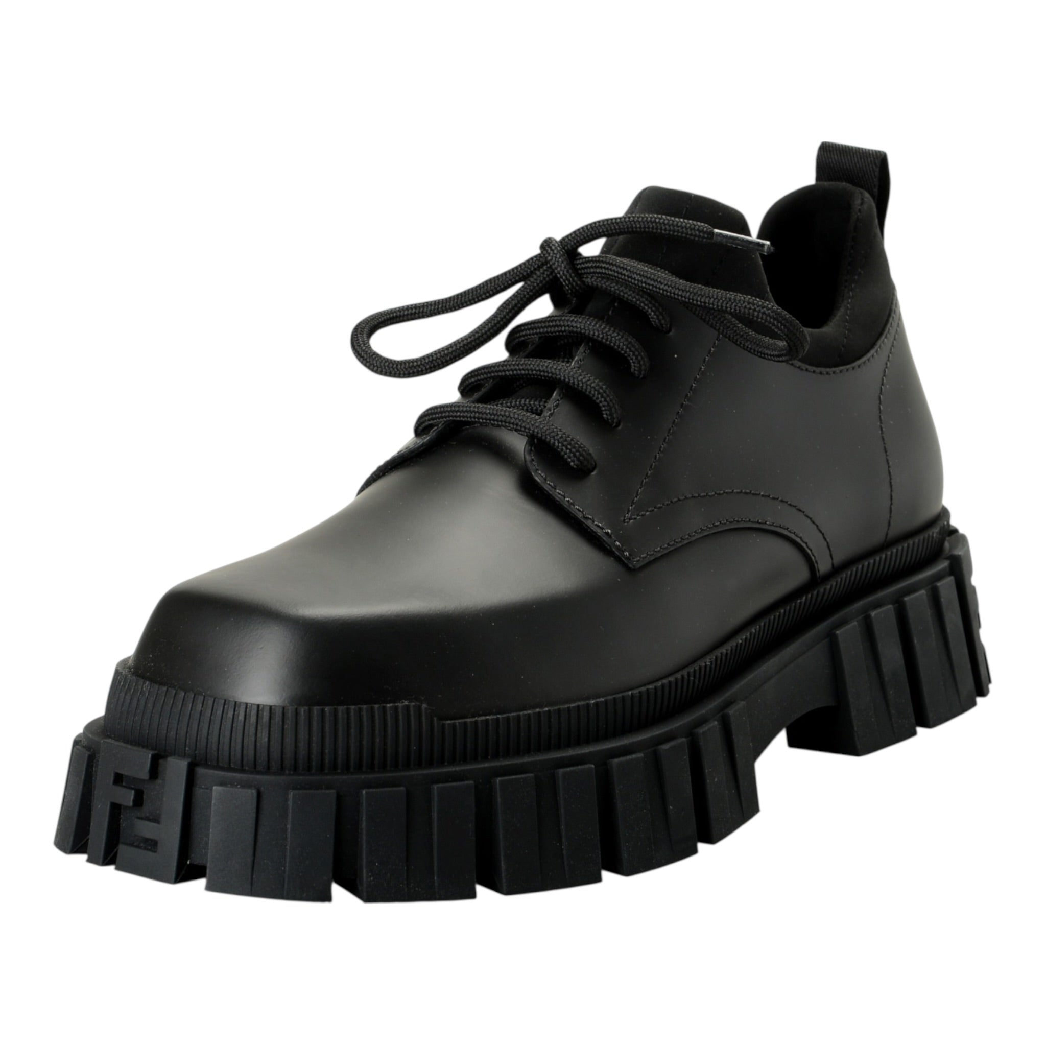 Fendi Leather Lace Up Boots Shoes