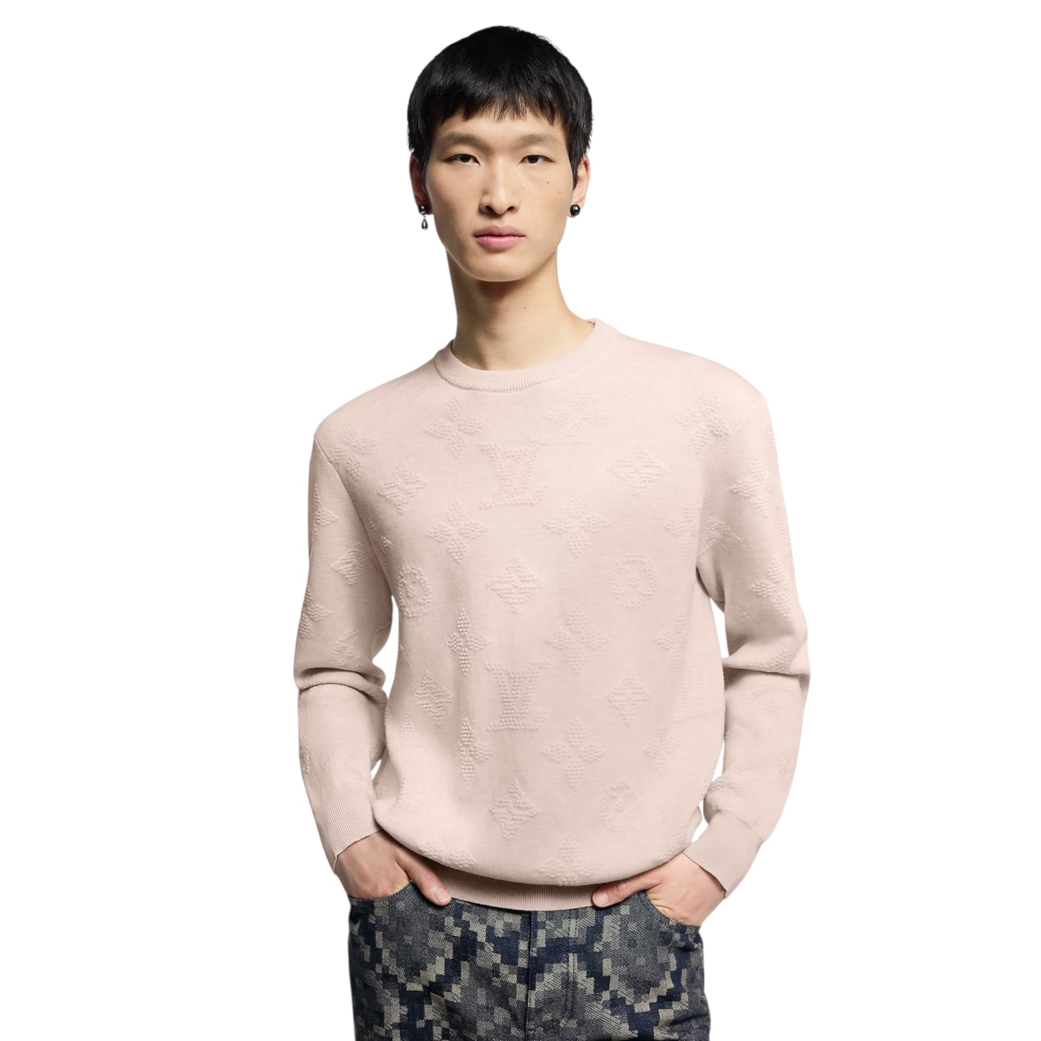 Monogram Embossed Pullover