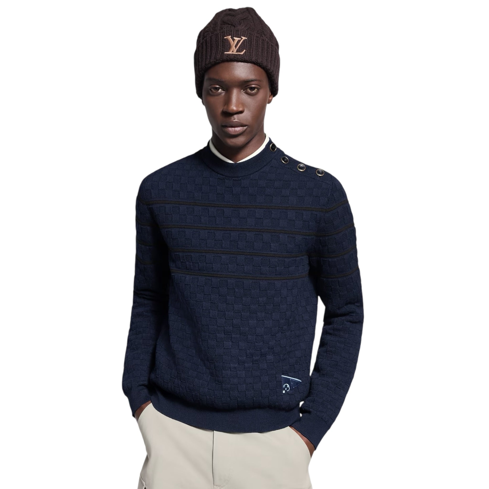 Damier Stripes Pullover