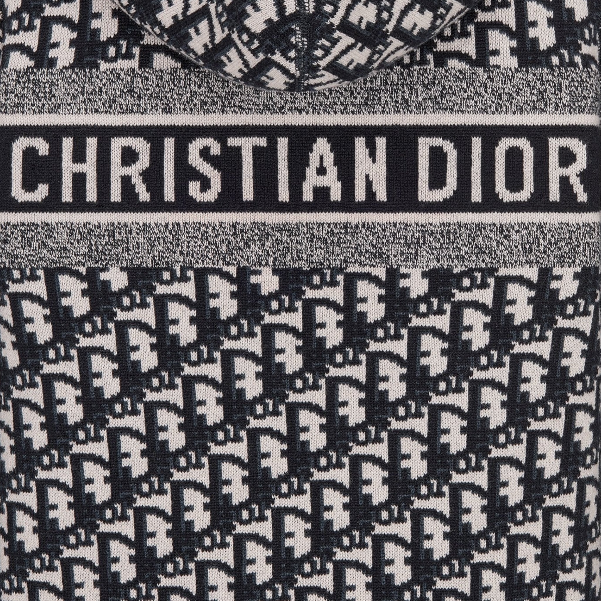 Dior Reversible Zipped Cardigan with Hood