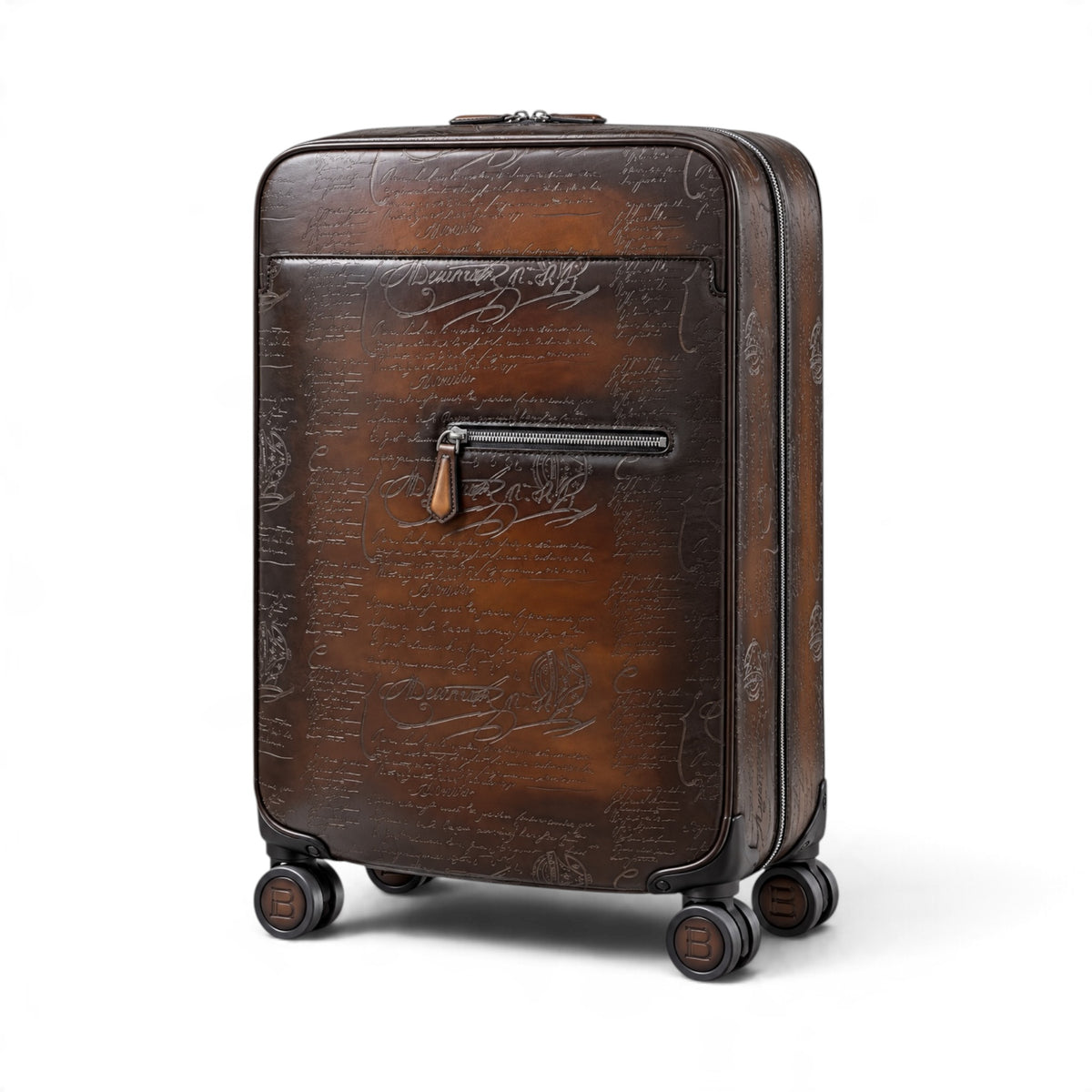 Berluti - Formula 1004 Scritto Leather Rolling Suitcase