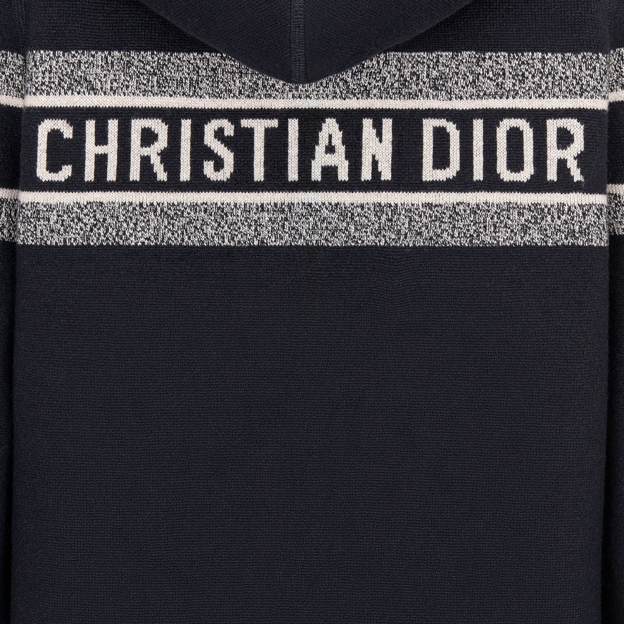 Dior Reversible Zipped Cardigan with Hood