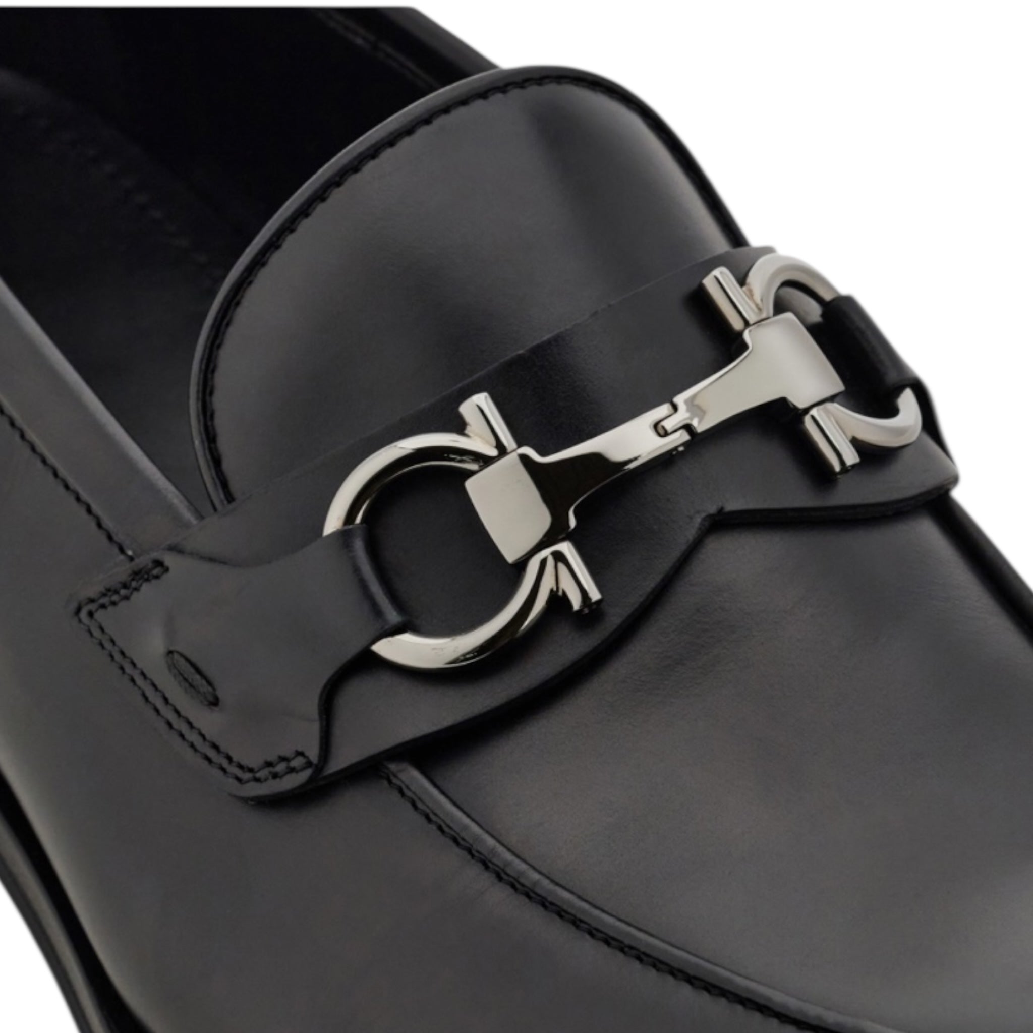 Loafer with Gancini buckle
