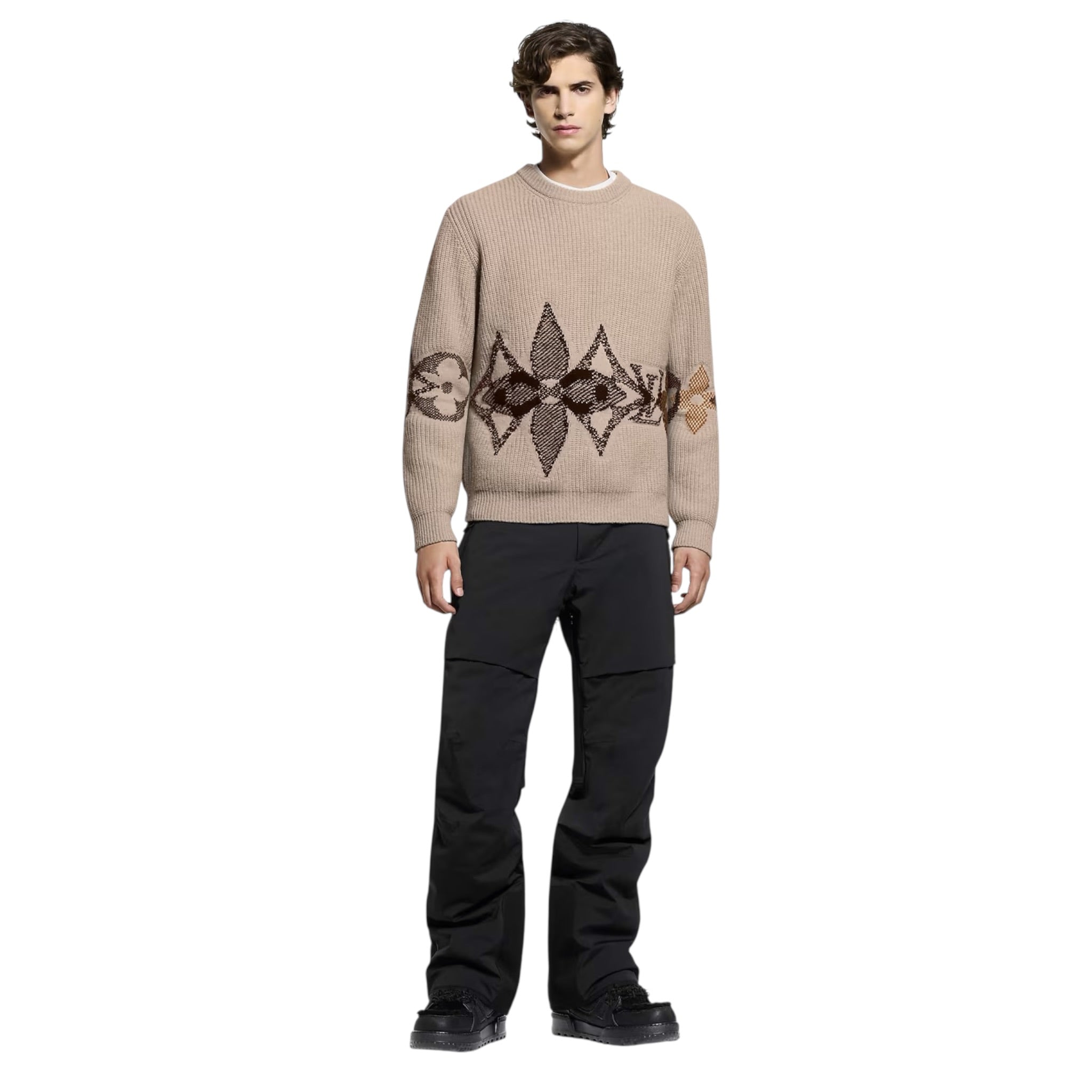 Graphic Knitted Crewneck