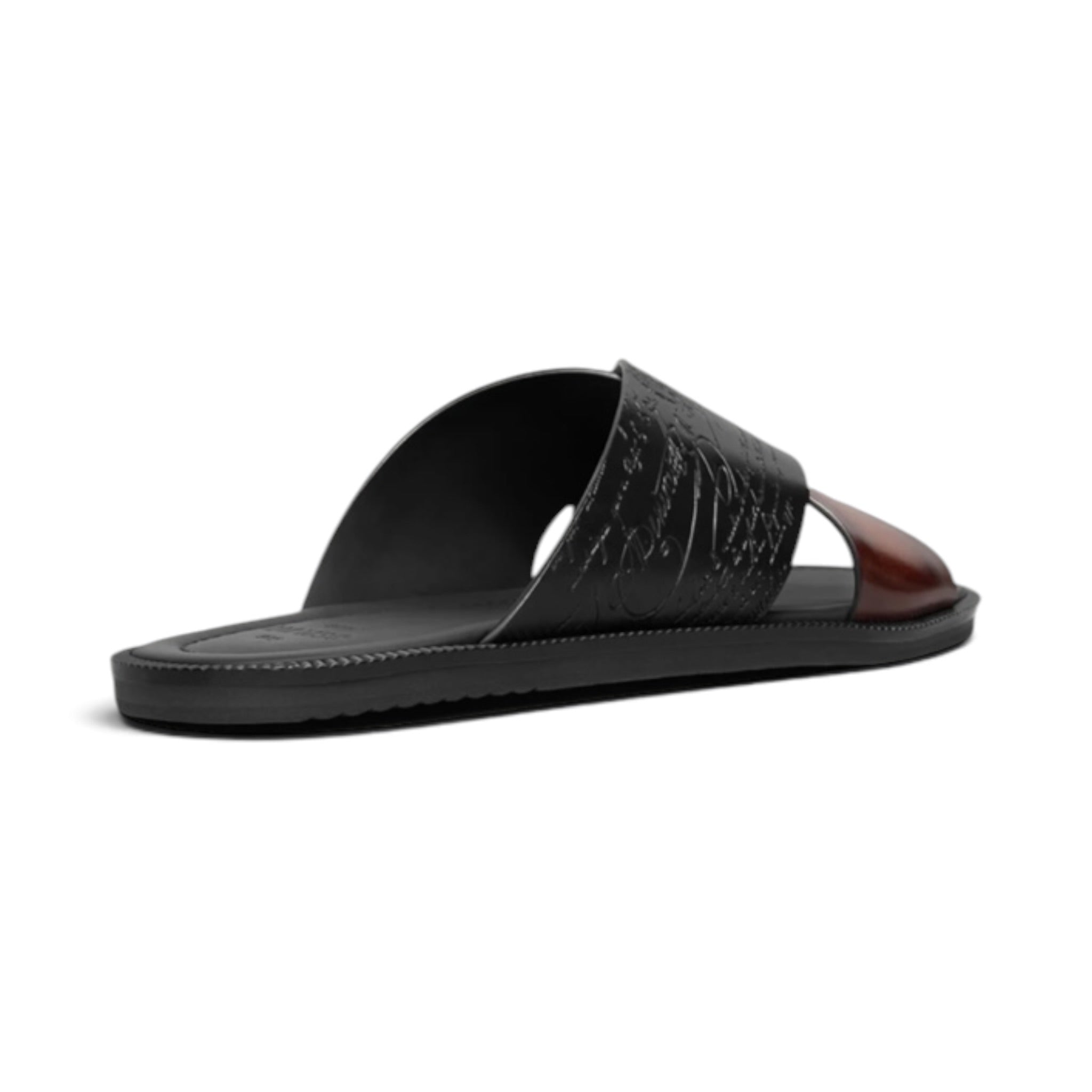 Berluti Sifnos Scritto Leather Sandal