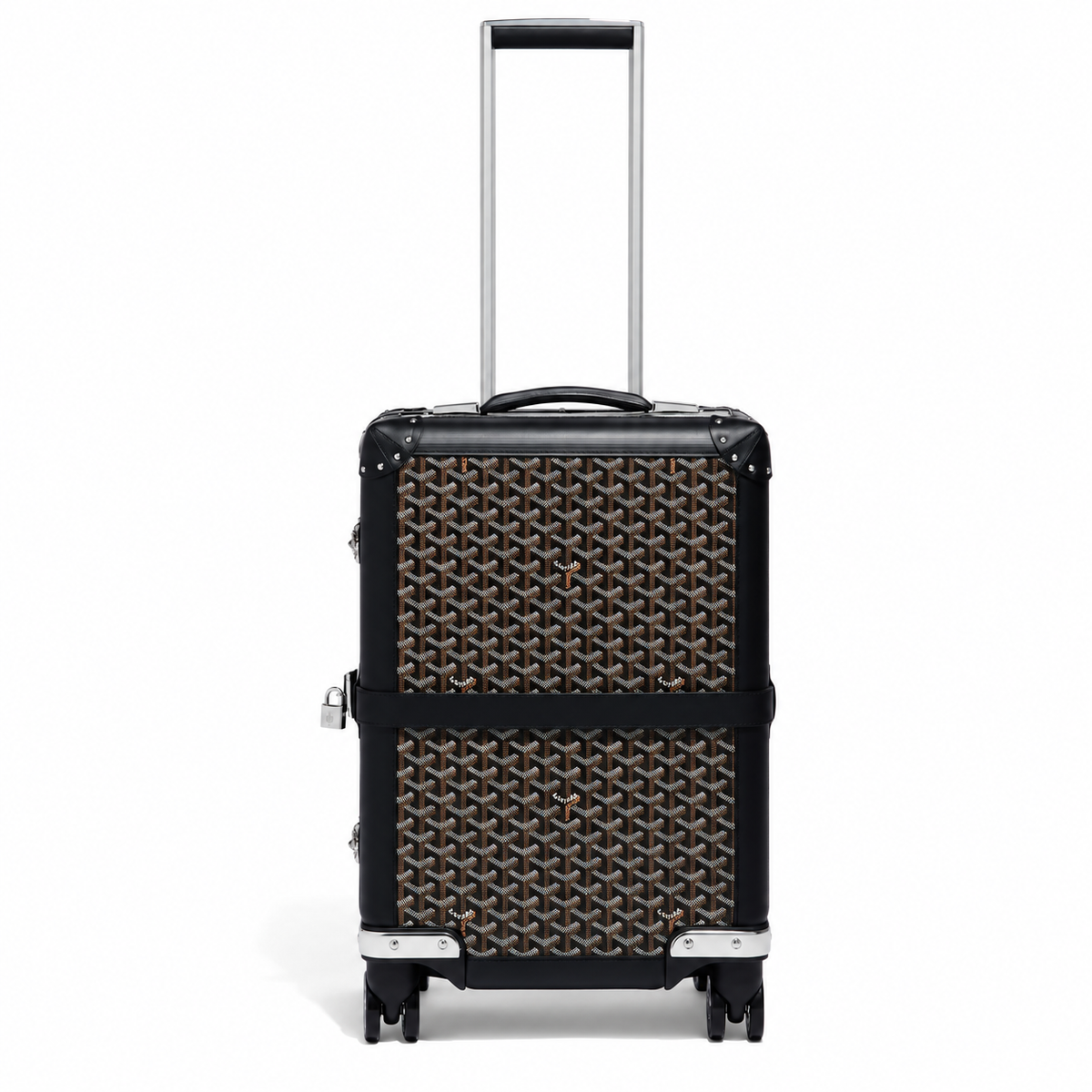Goyard Bourget PM Trolley Case – Black, product view 2 on white