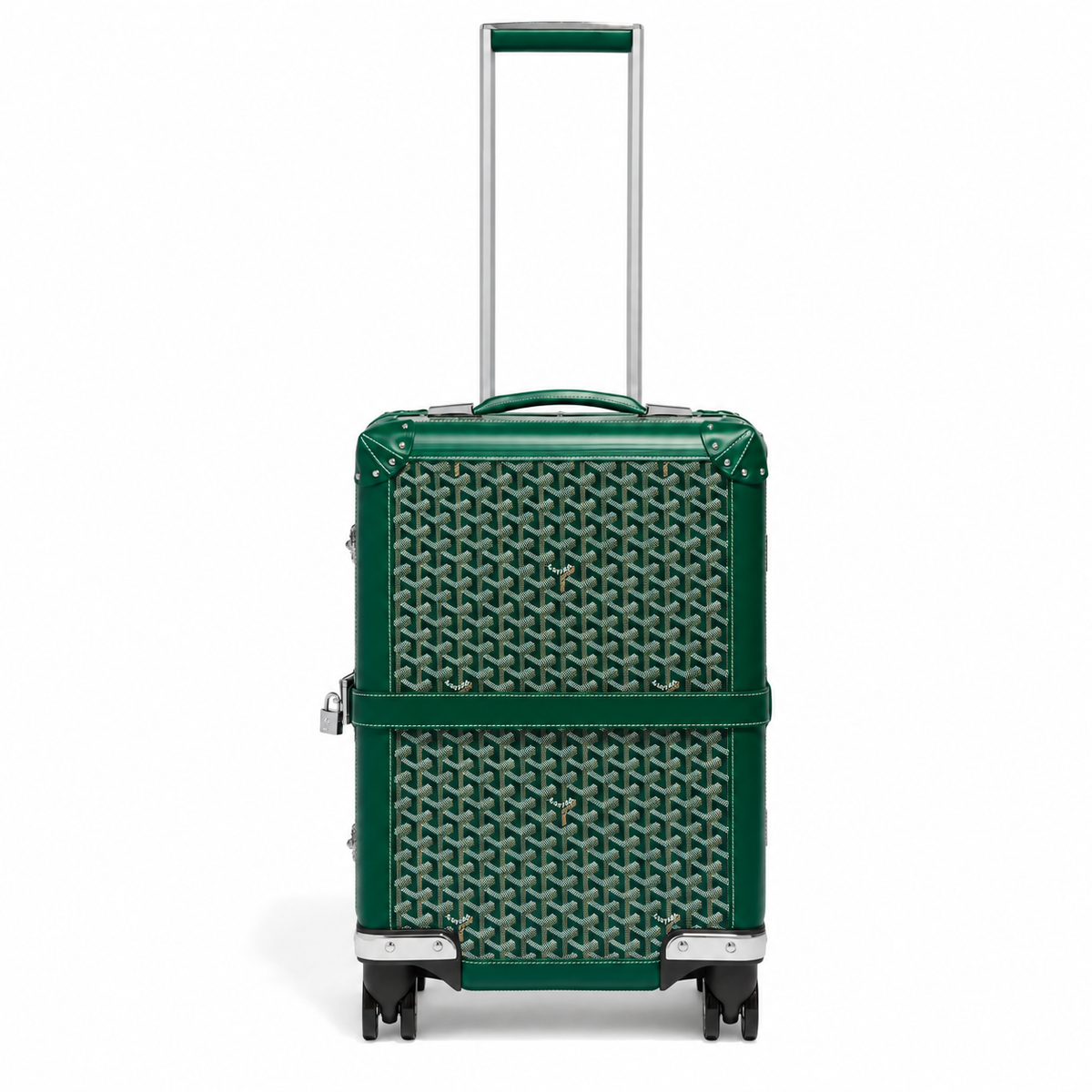 Goyard Bourget PM Trolley Case – Green, product view 2 on white