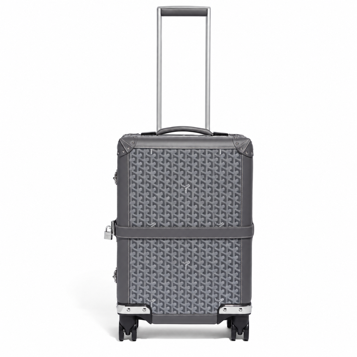 Goyard Bourget PM Trolley Case – Grey, product view 2 on white
