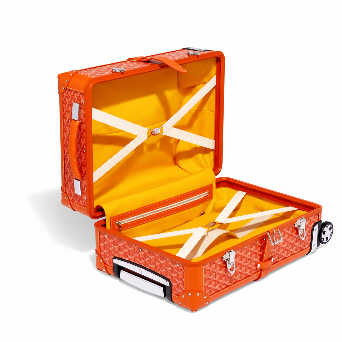 Goyard Bourget PM Trolley Case – Orange, product view 3 on white