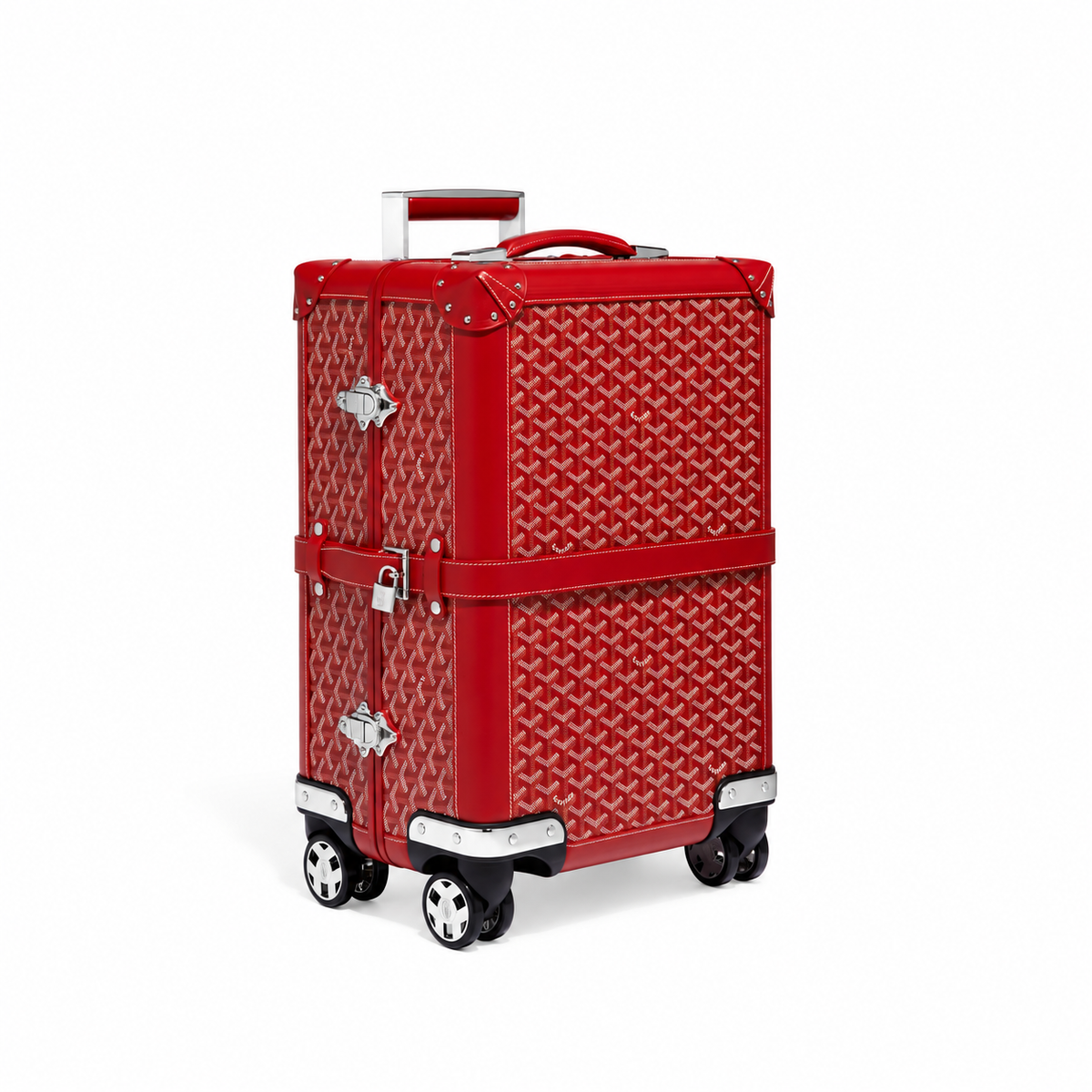 Goyard Bourget PM Trolley Case – Red, product view 1 on white