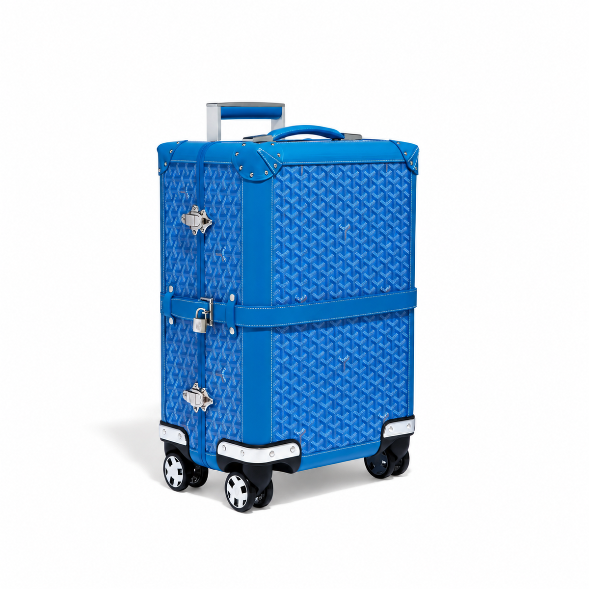 Goyard Bourget PM Trolley Case – Sky Blue, product view 1 on white