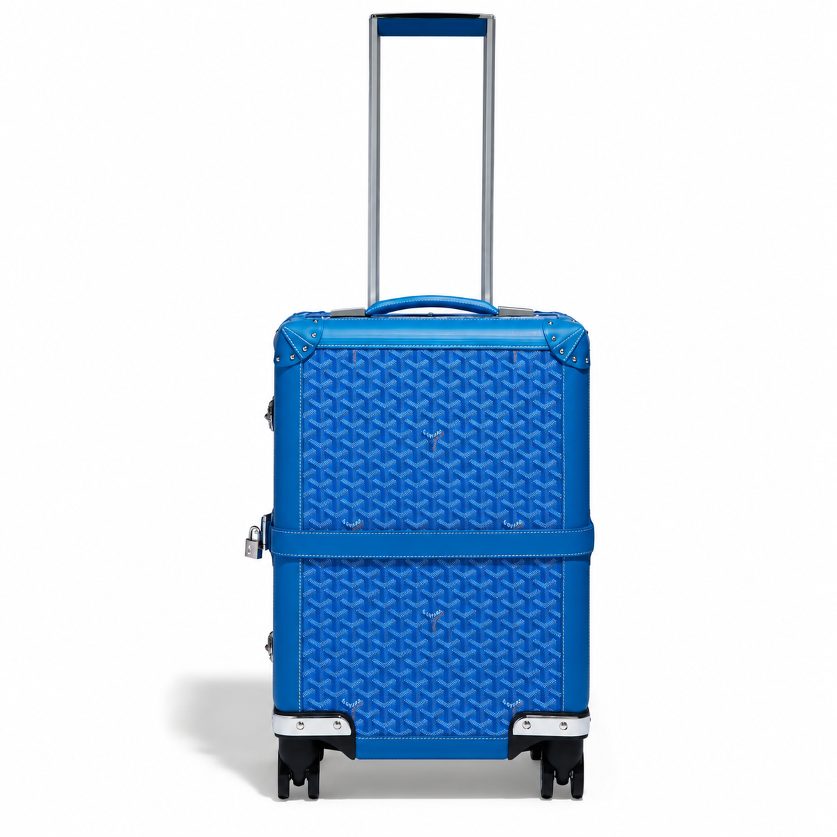 Goyard Bourget PM Trolley Case – Sky Blue, product view 2 on white