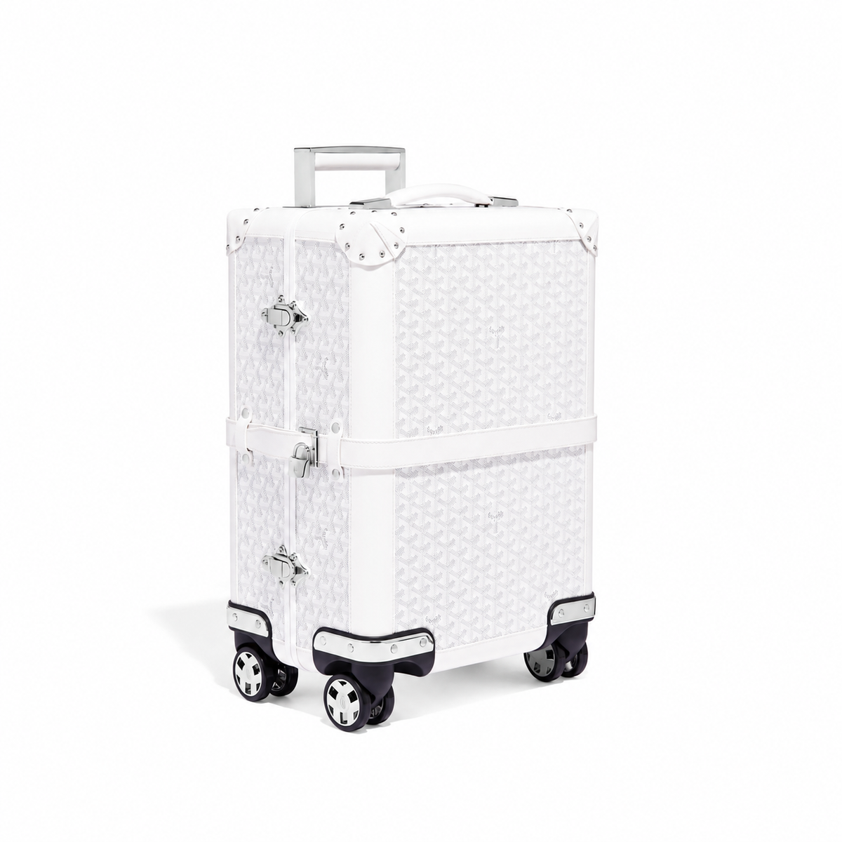 Goyard Bourget PM Trolley Case – White, product view 1 on white