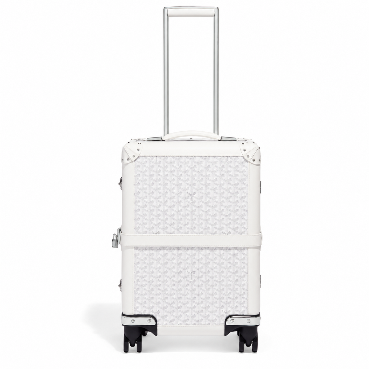 Goyard Bourget PM Trolley Case – White, product view 2 on white