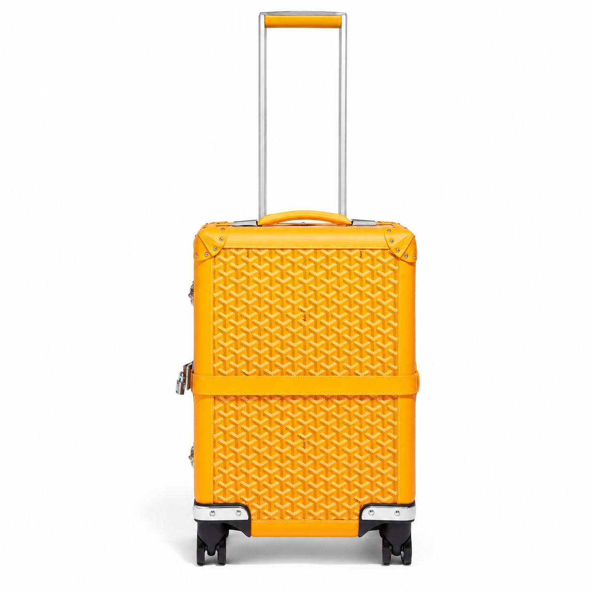 Goyard Bourget PM Trolley Case – Yellow, product view 2 on white
